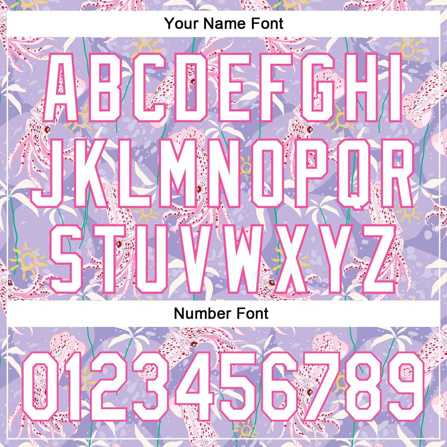 Custom Light Purple White-Pink 3D Hawaii Beach Tropical Octopus Authentic Baseball Jersey - Sky-Custom