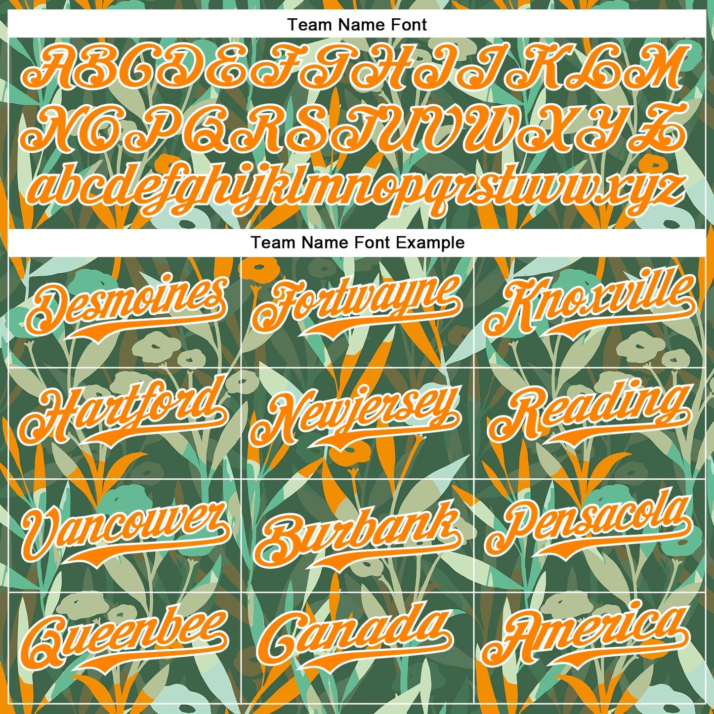 Custom Green Bay Orange-White 3D Hawaii Tropical Leaves And Flowers Authentic Baseball Jersey - Sky-Custom