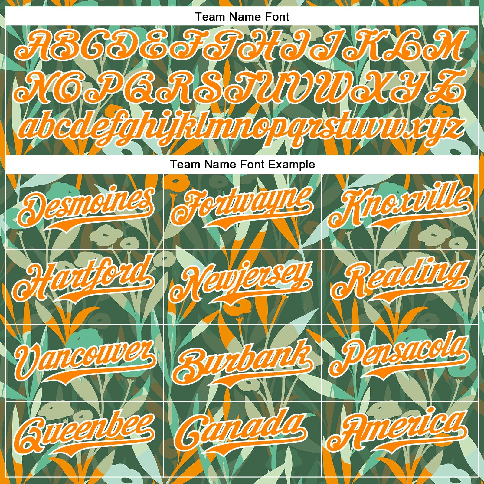 Custom Green Bay Orange-White 3D Hawaii Tropical Leaves And Flowers Authentic Baseball Jersey - Sky-Custom