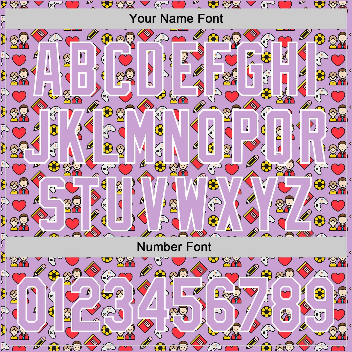 Custom Light Purple White 3D Pattern Design Father's Day Family Love Authentic Baseball Jersey - Sky-Custom
