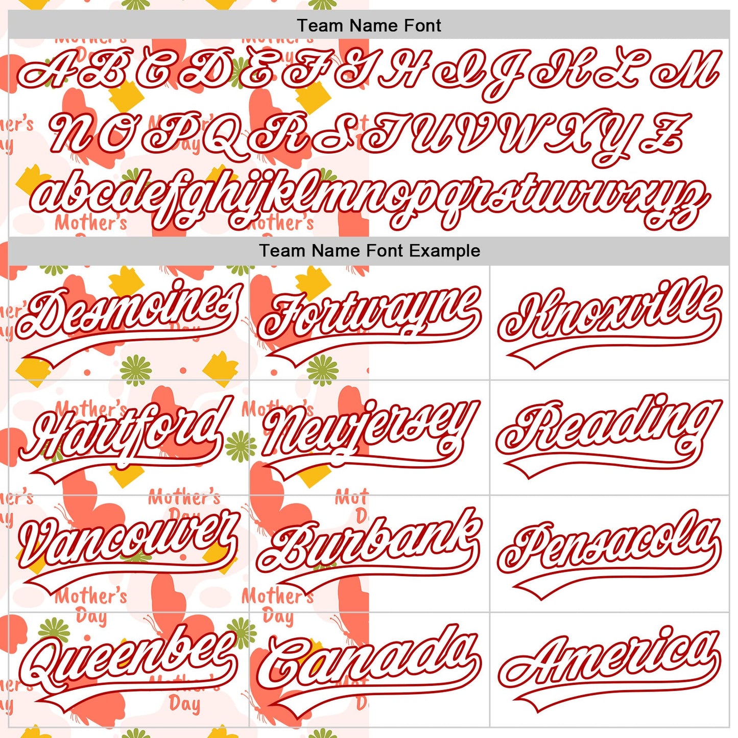 Custom White Red 3D Pattern Design Mother's Day Love Authentic Baseball Jersey - Sky-Custom