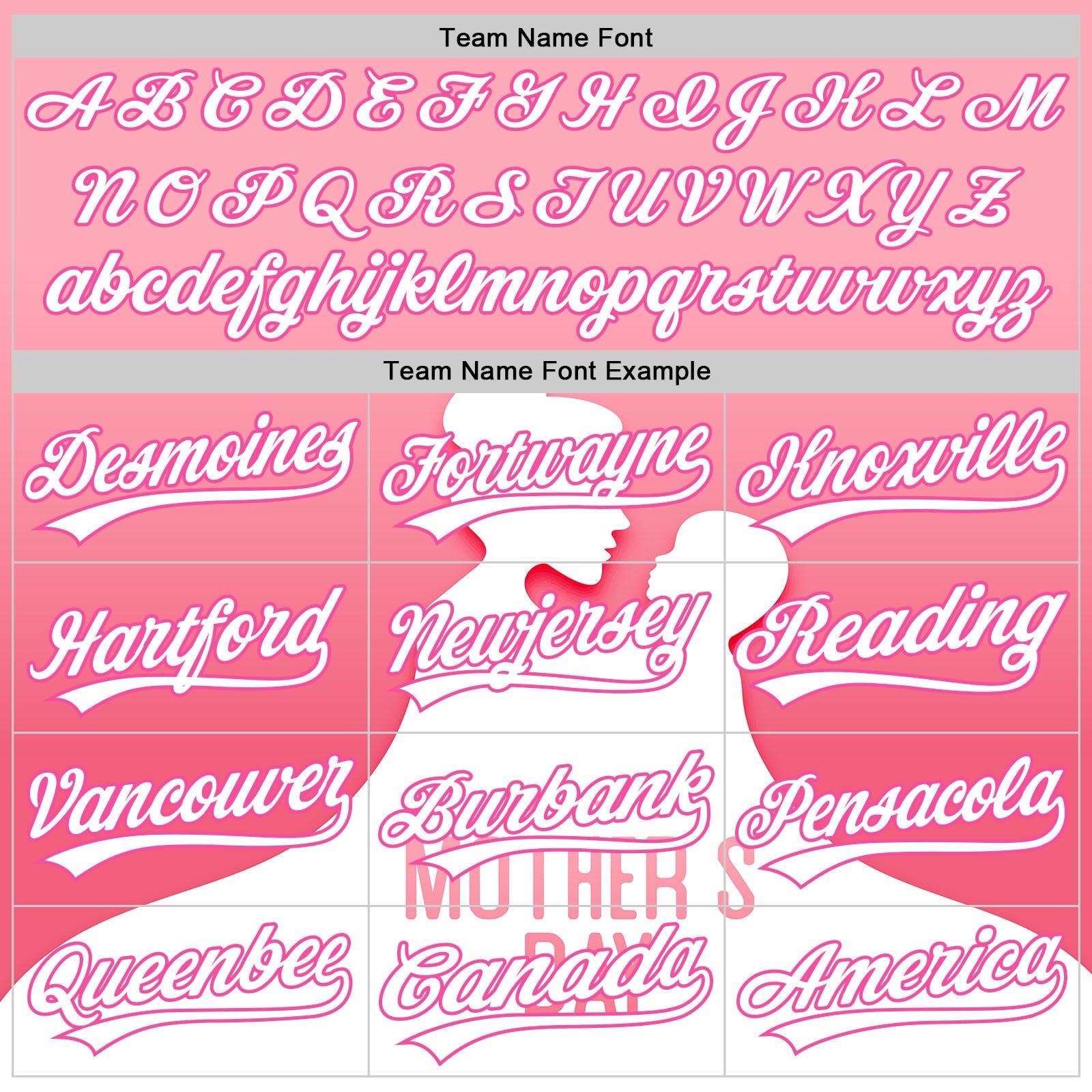 Custom Light Pink White-Pink 3D Pattern Design Mother's Day Family Love Authentic Baseball Jersey - Sky-Custom
