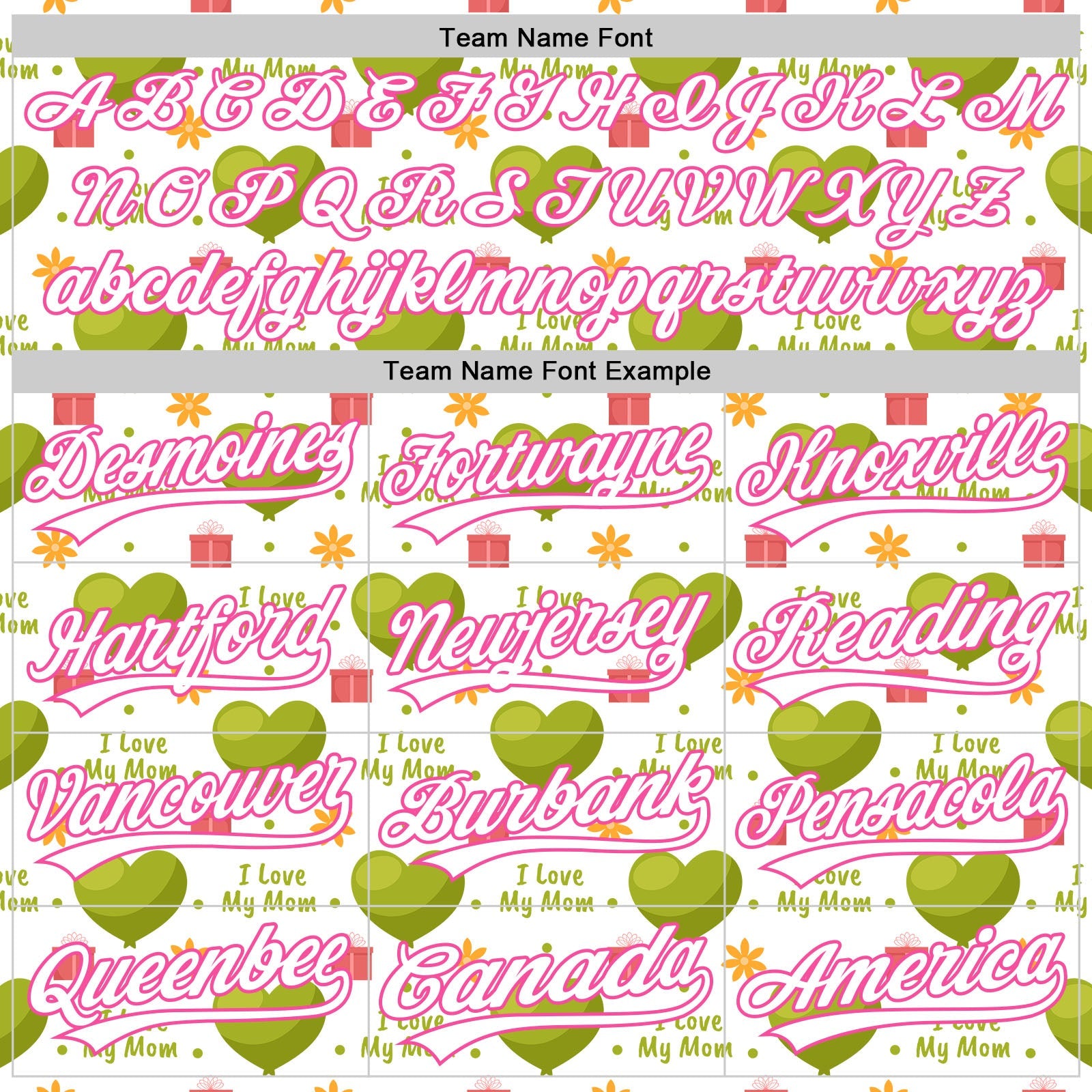 Custom White Pink 3D Pattern Design Mother's Day Love Authentic Baseball Jersey - Sky-Custom