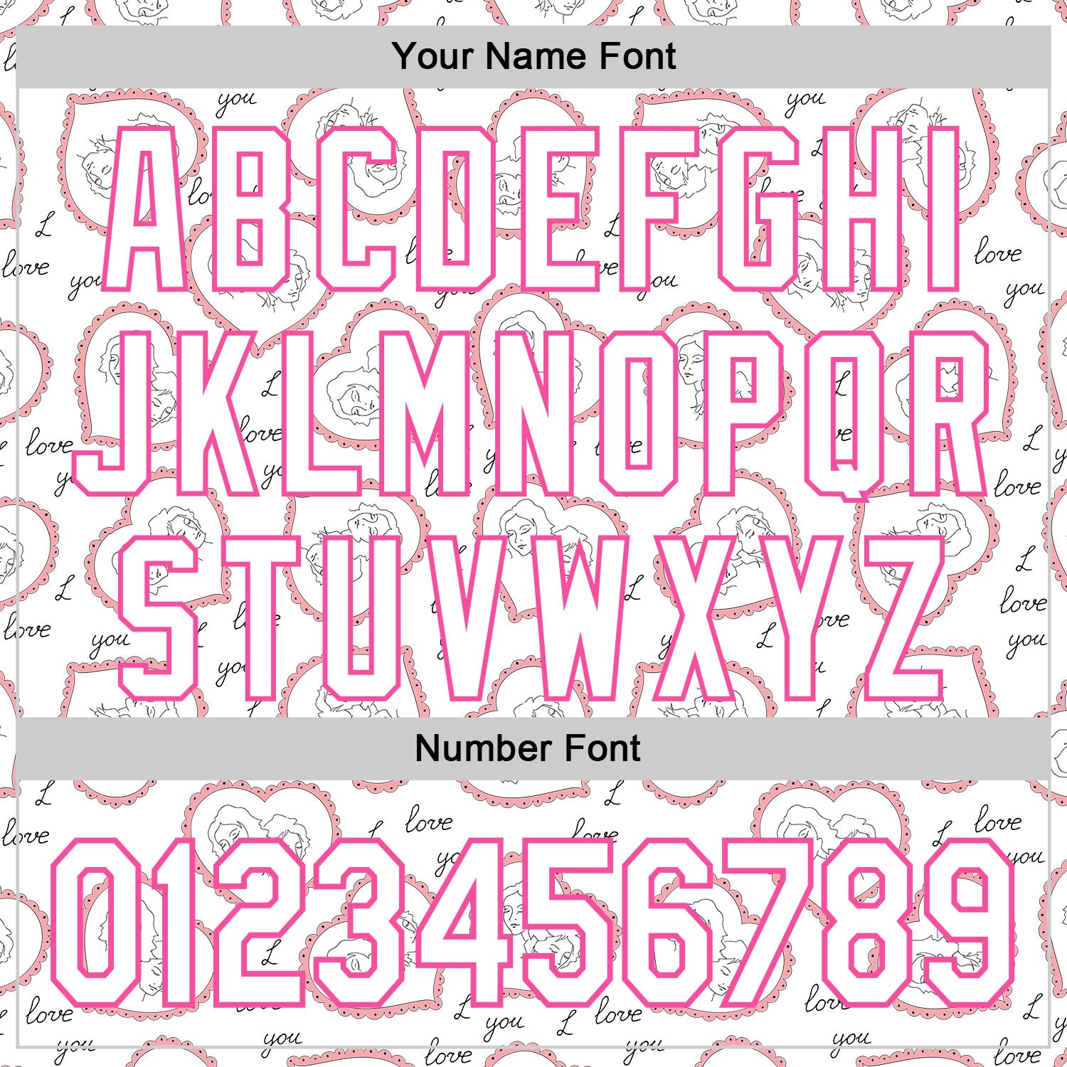 Custom White Pink 3D Pattern Design Mother's Day Love Authentic Baseball Jersey - Sky-Custom