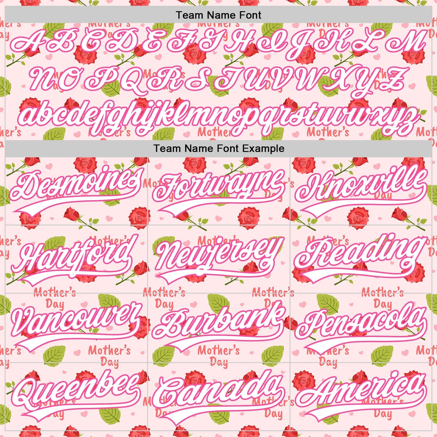 Custom Light Pink White-Pink 3D Pattern Design Mother's Day Flower Authentic Baseball Jersey - Sky-Custom