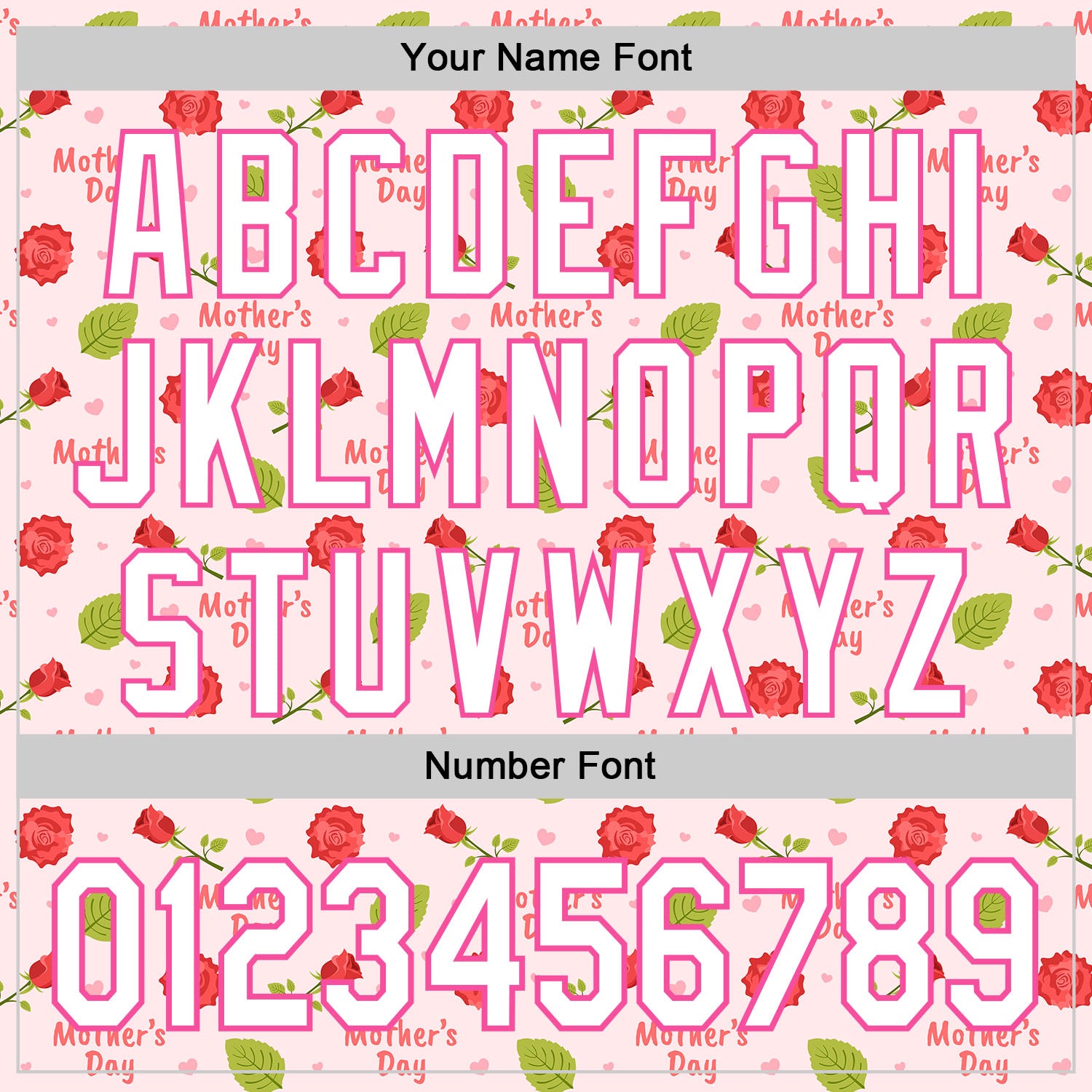 Custom Light Pink White-Pink 3D Pattern Design Mother's Day Flower Authentic Baseball Jersey - Sky-Custom