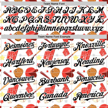 Custom White Black Comic Doodle Ballgame 3D Pattern Design Authentic Baseball Jersey - Sky-Custom