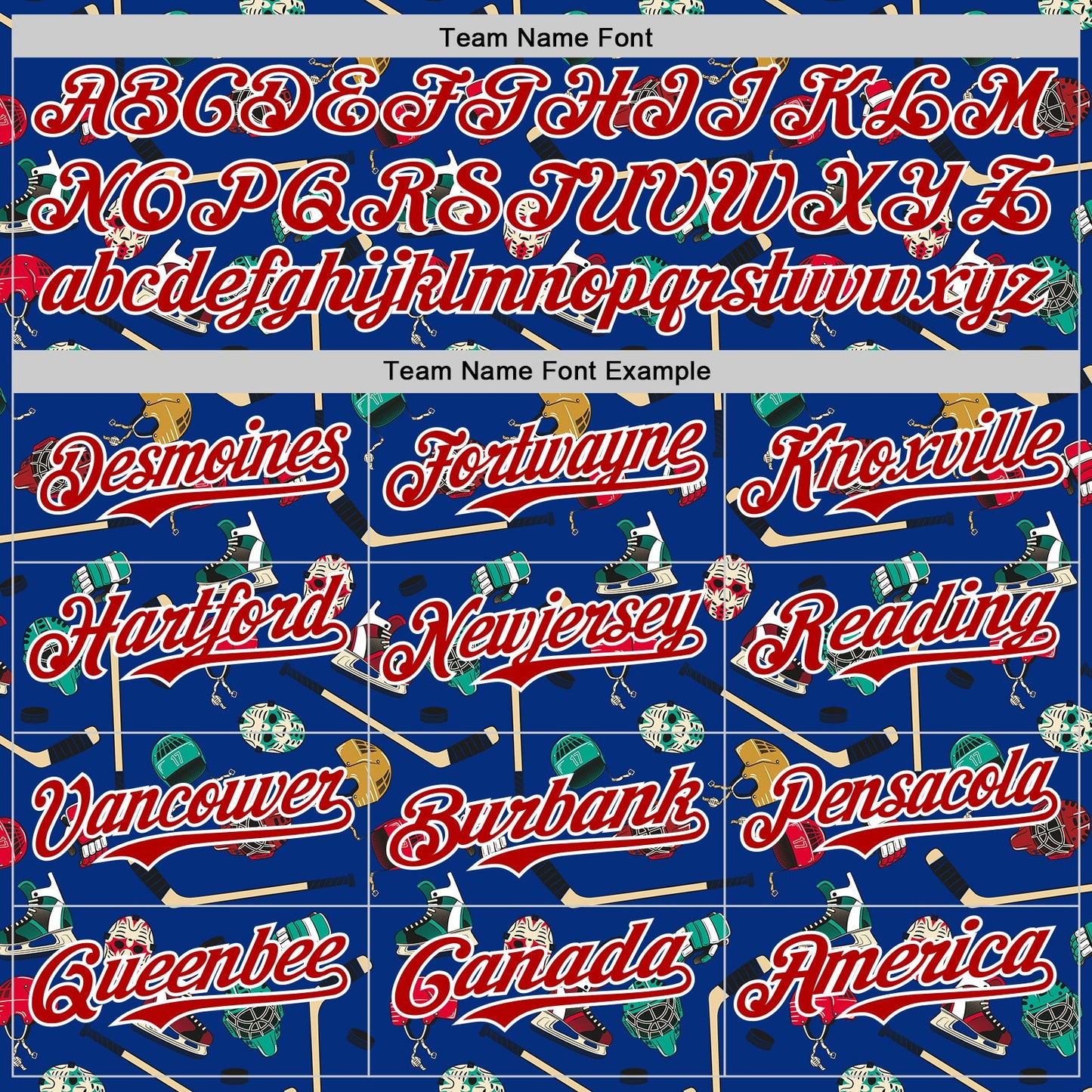 Custom Royal Red-White Comic Doodle Ballgame 3D Pattern Design Authentic Baseball Jersey - Sky-Custom