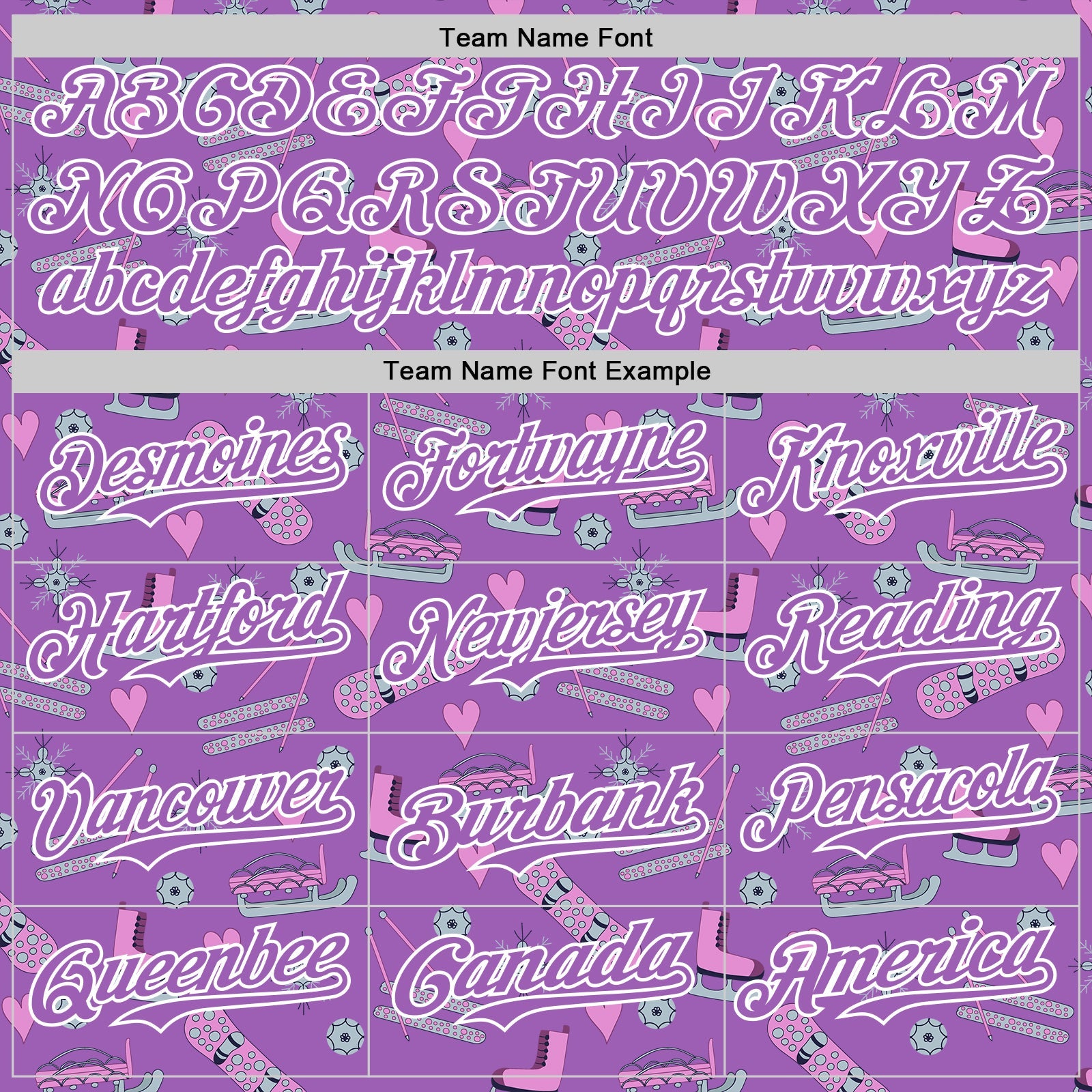 Custom Medium Purple White Comic Doodle Ballgame 3D Pattern Design Authentic Baseball Jersey - Sky-Custom