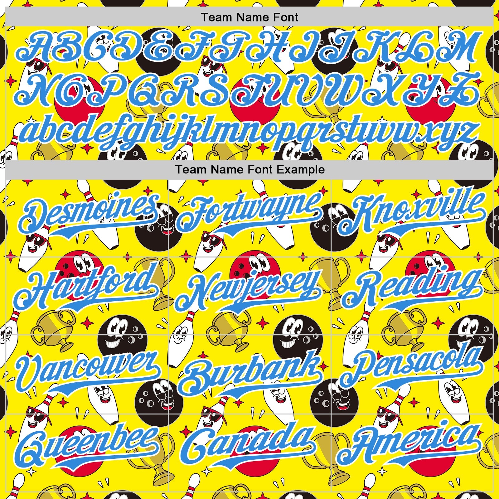Custom Light Yellow Electric Blue-White Comic Doodle Ballgame 3D Pattern Design Authentic Baseball Jersey - Sky-Custom