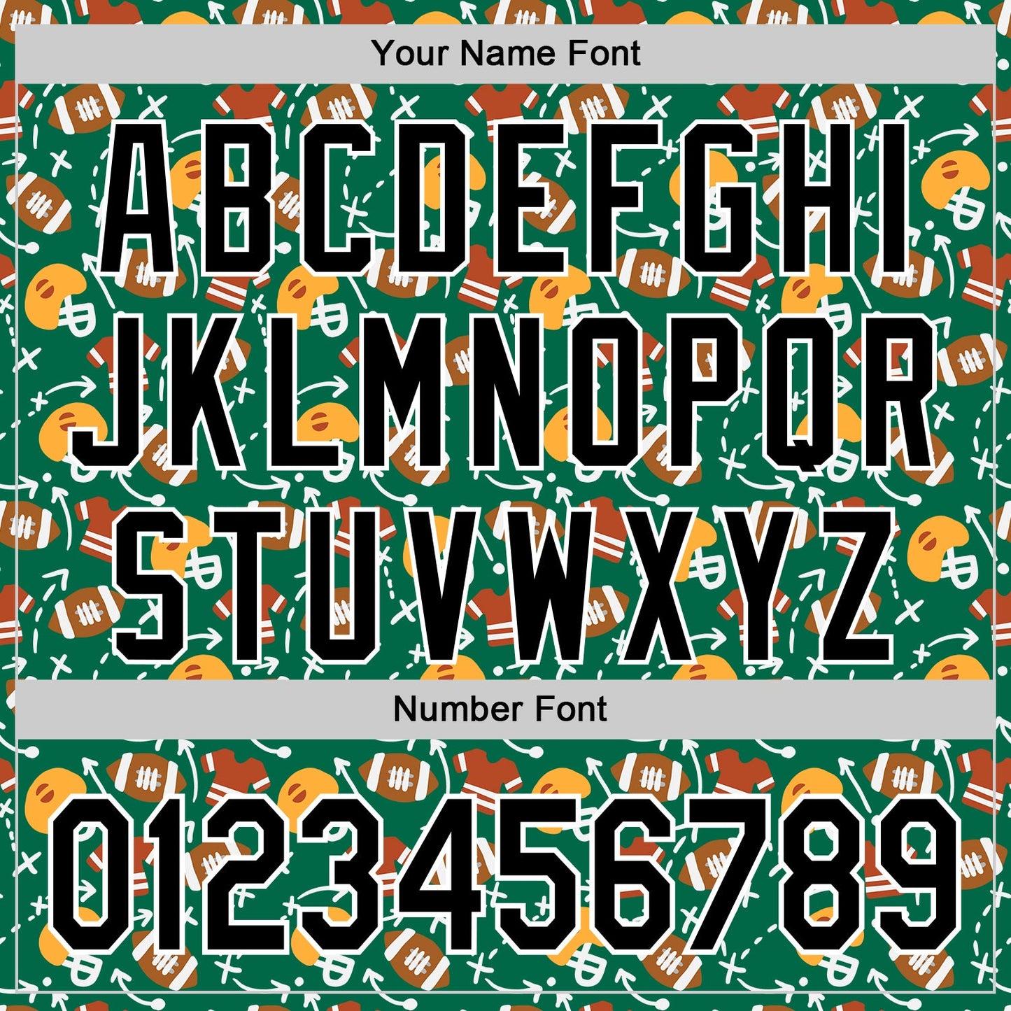 Custom Kelly Green Black-White Comic Doodle Ballgame 3D Pattern Design Authentic Baseball Jersey - Sky-Custom