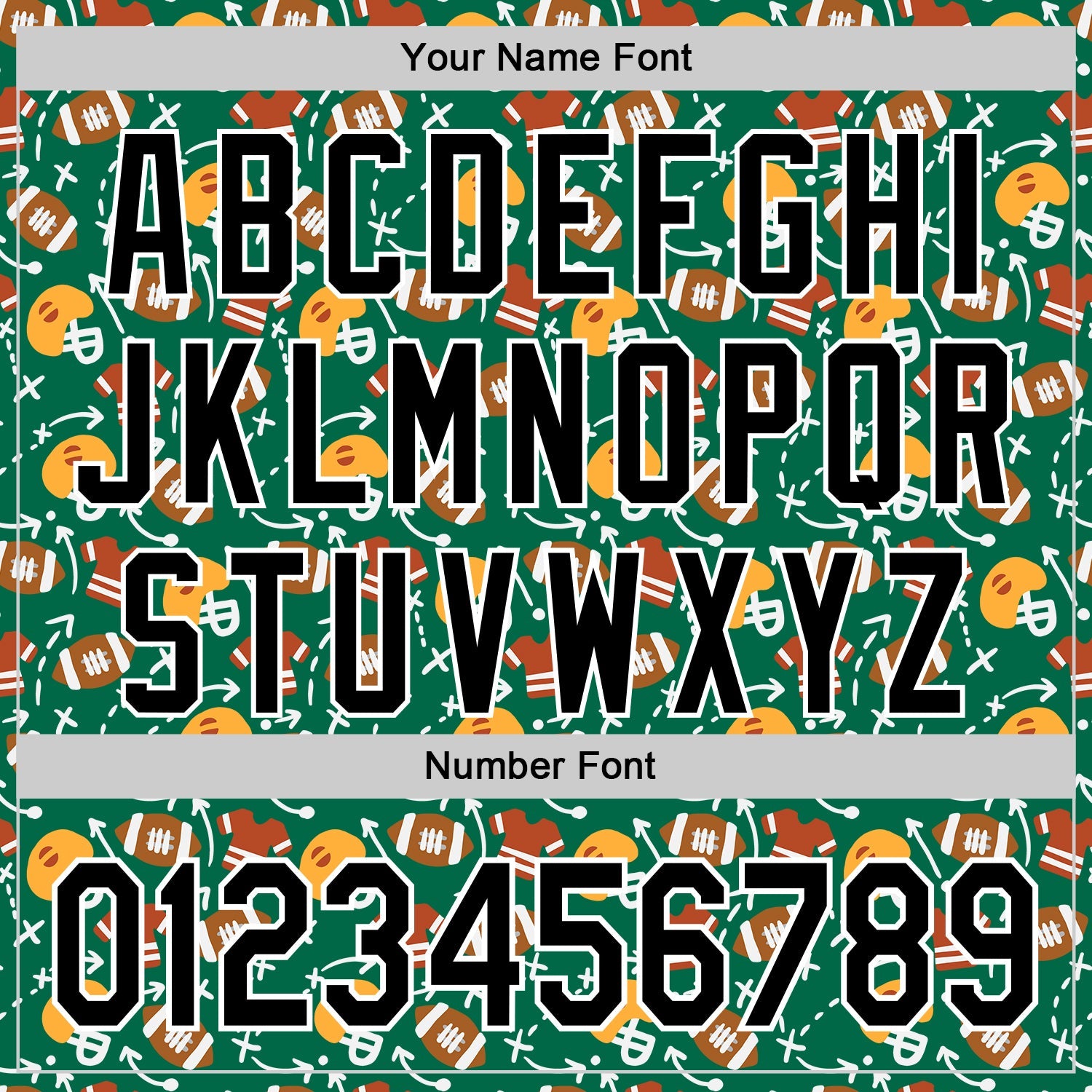 Custom Kelly Green Black-White Comic Doodle Ballgame 3D Pattern Design Authentic Baseball Jersey - Sky-Custom