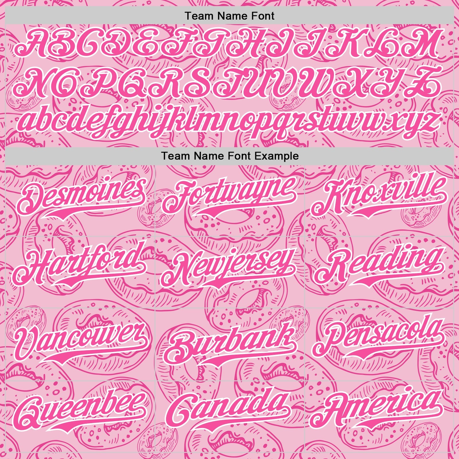 Custom Light Pink Pink-White 3D Pattern Design Christmas Foodie Food Dessert Donut Authentic Baseball Jersey - Sky-Custom