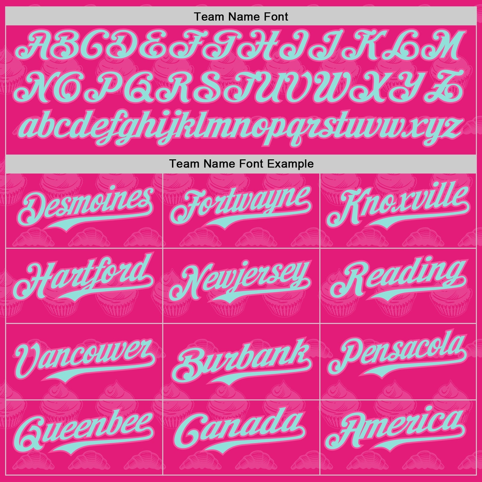 Custom Hot Pink Ice Blue-Pink 3D Pattern Design Foodie Food Dessert Cake Authentic Baseball Jersey - Sky-Custom
