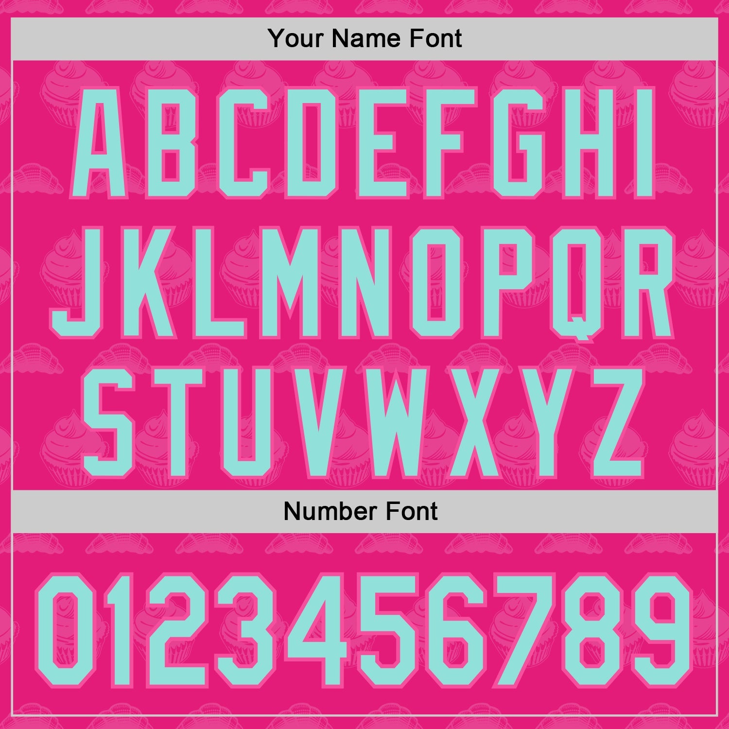 Custom Hot Pink Ice Blue-Pink 3D Pattern Design Foodie Food Dessert Cake Authentic Baseball Jersey - Sky-Custom