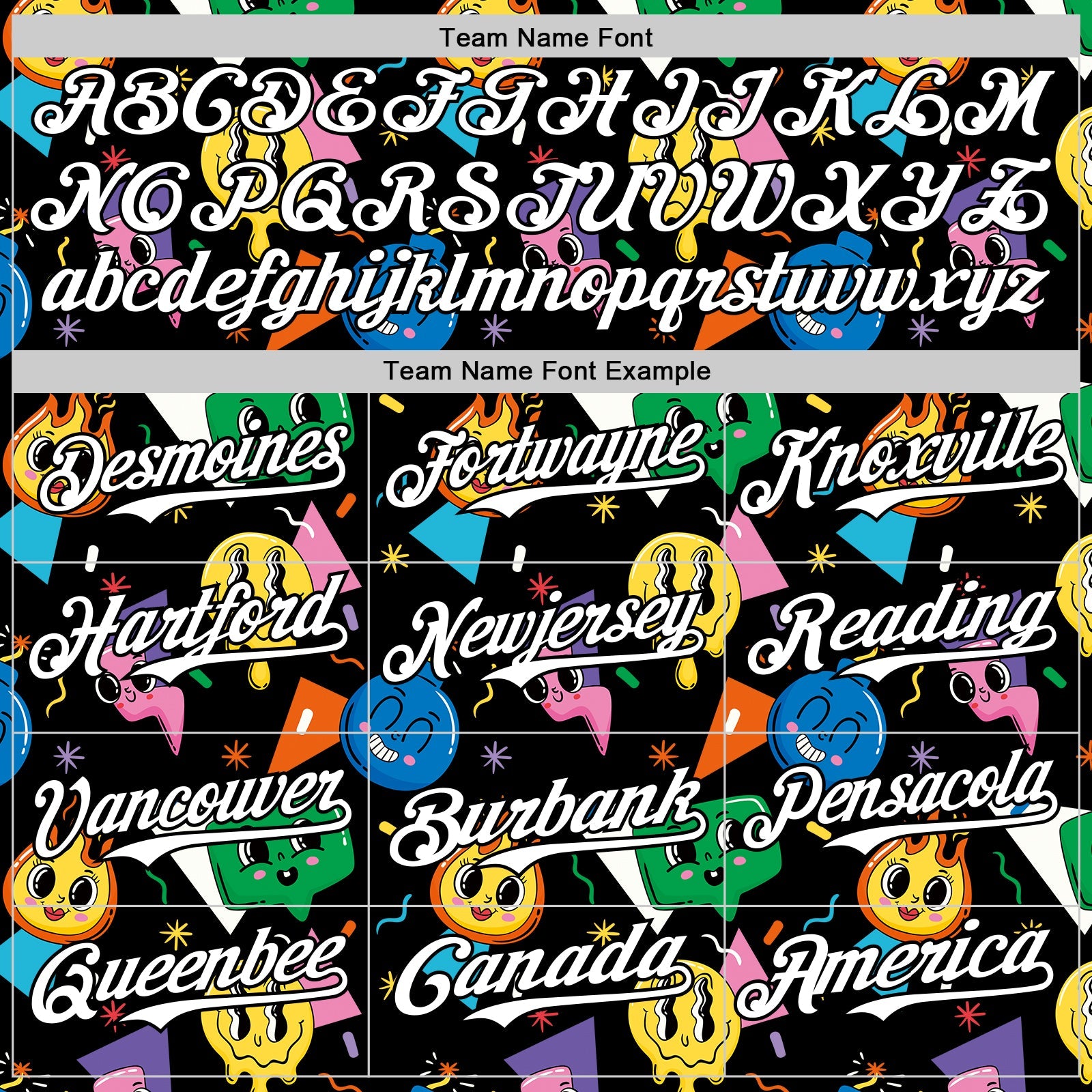Custom Black White 3D Pattern Design Funny Cartoon Emoji Face Authentic Baseball Jersey - Sky-Custom