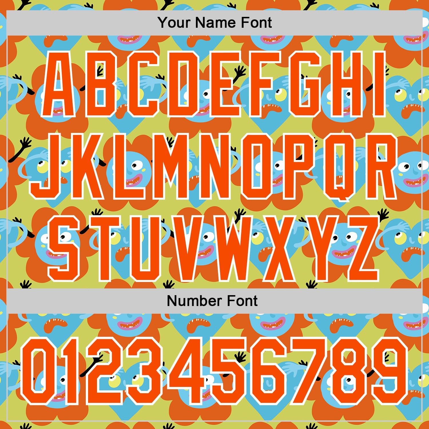 Custom Neon Yellow Orange-White 3D Pattern Design Funny Cartoon Flower And Heart Authentic Baseball Jersey - Sky-Custom