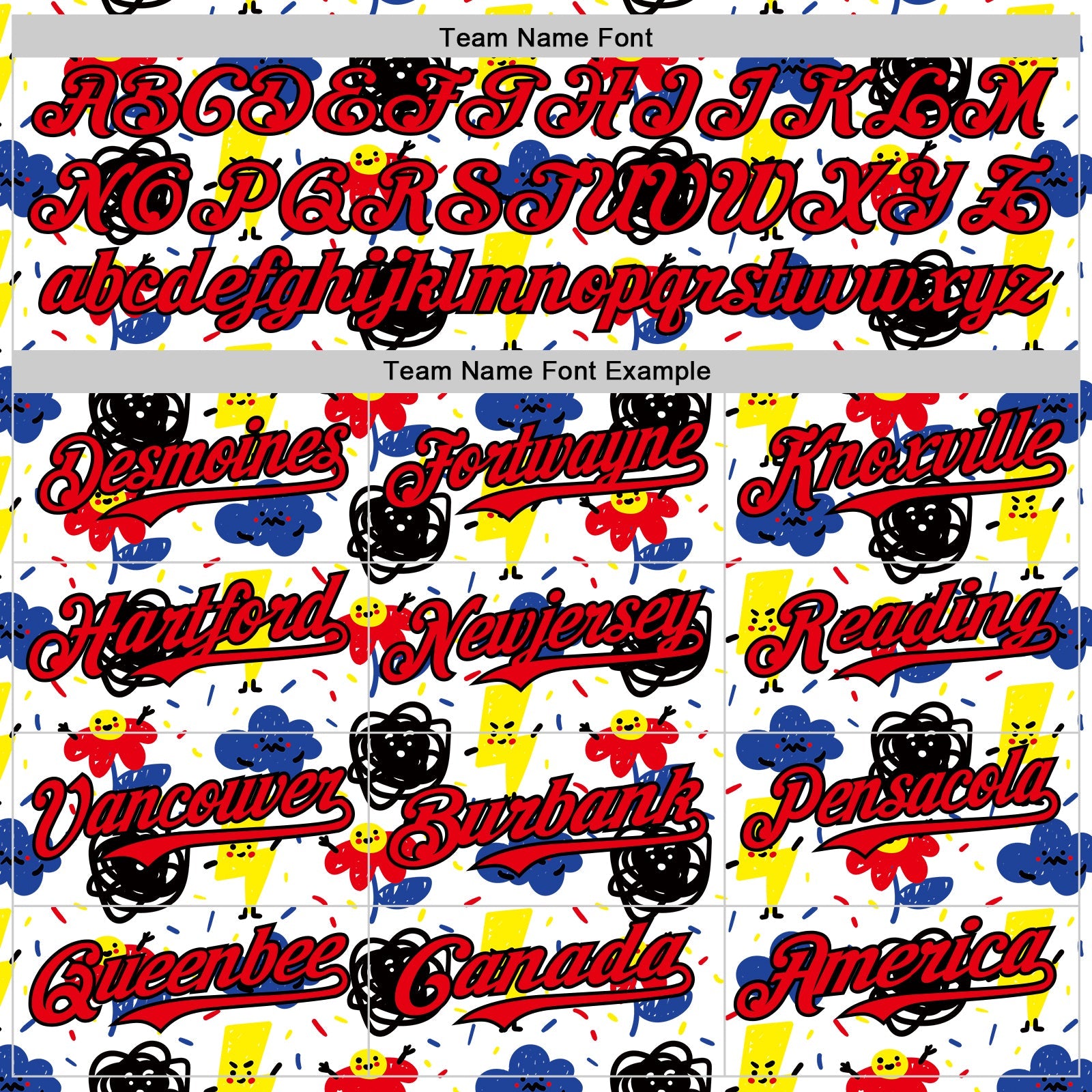 Custom White Fire Red-Black 3D Pattern Design Funny Cartoon Flower Cloud Lightning Authentic Baseball Jersey - Sky-Custom