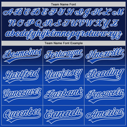 Custom Navy Thunder Blue-White 3D Pattern Design Father's Day Family Love Fade Authentic Baseball Jersey - Sky-Custom