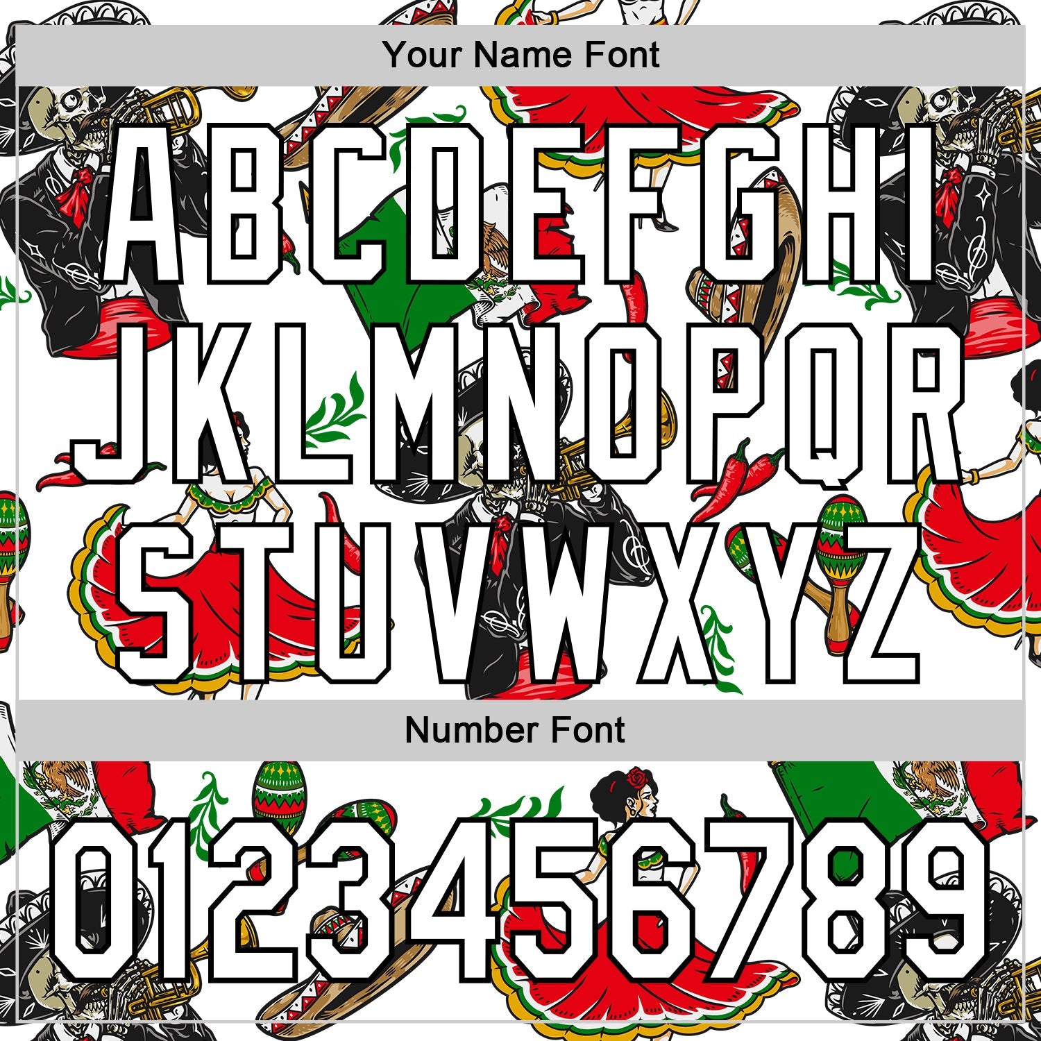 Custom White Black 3D Mexican Festival Skull Cinco de Mayo Authentic Baseball Jersey - Sky-Custom