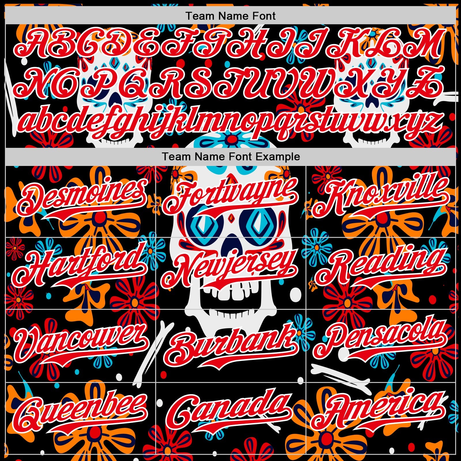 Custom Kelly Green Fire Red-White 3D Mexican Festival Flower And Skull Cinco de Mayo Authentic Baseball Jersey - Sky-Custom