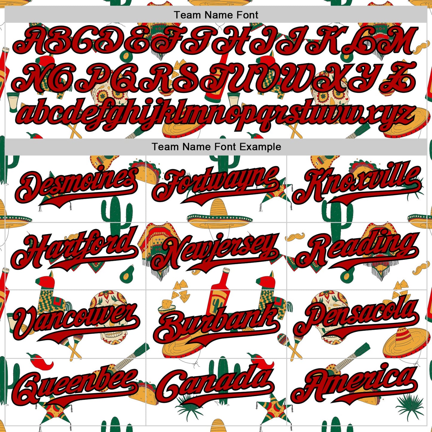 Custom White Red-Black 3D Mexican Festival Cactus Skull Sombrero Cinco de Mayo Authentic Baseball Jersey - Sky-Custom