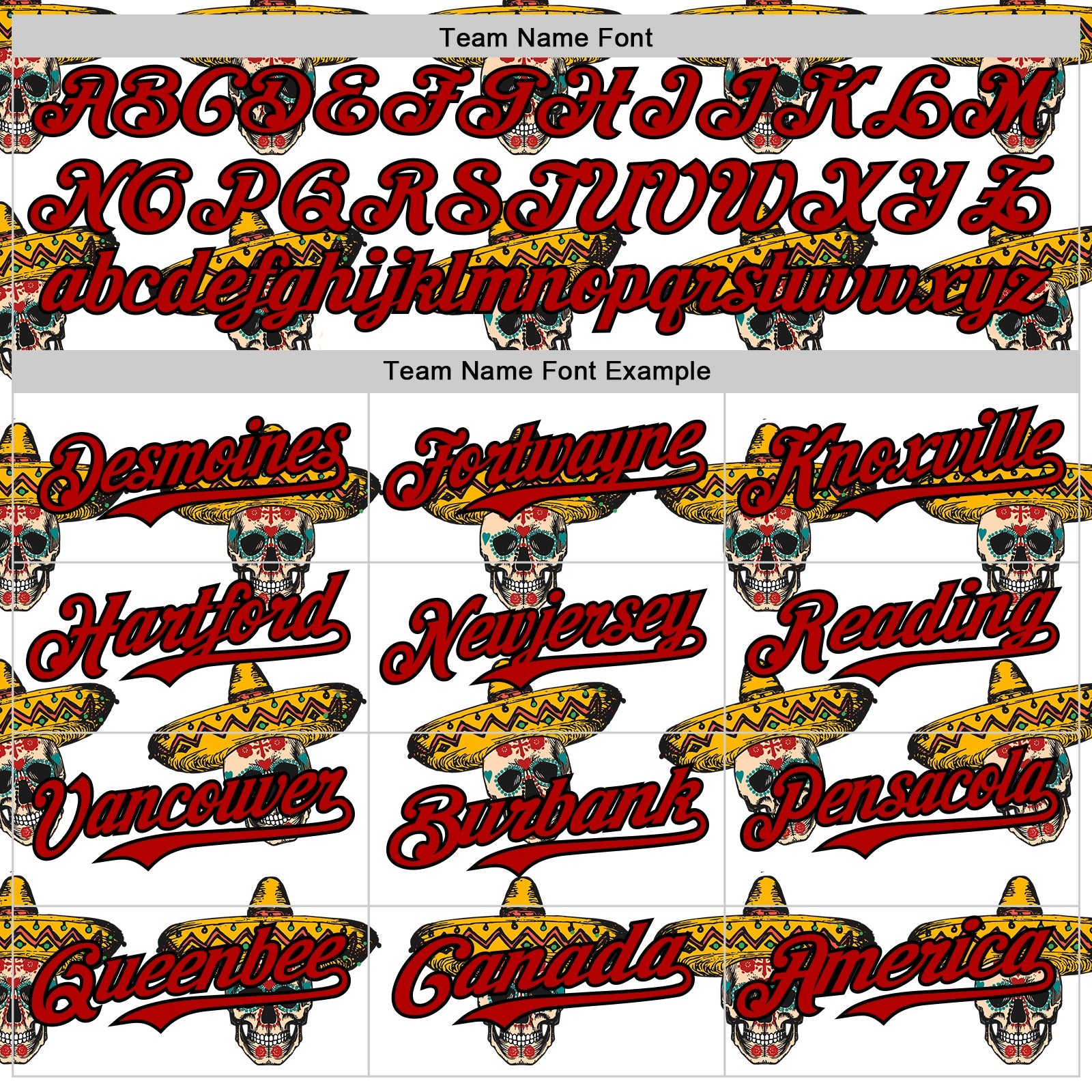 Custom White Red-Black 3D Mexican Festival Skull With Sombrero Cinco de Mayo Authentic Baseball Jersey - Sky-Custom