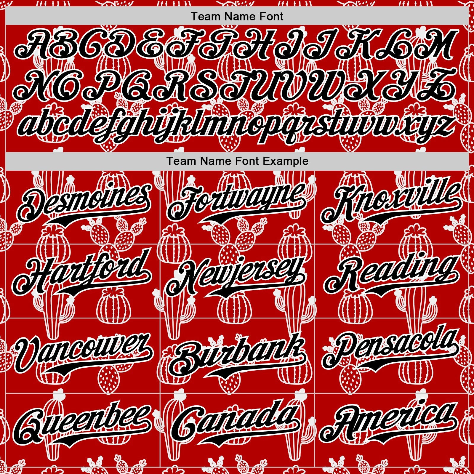 Custom Red Black-White 3D Mexican Cactus Authentic Baseball Jersey - Sky-Custom