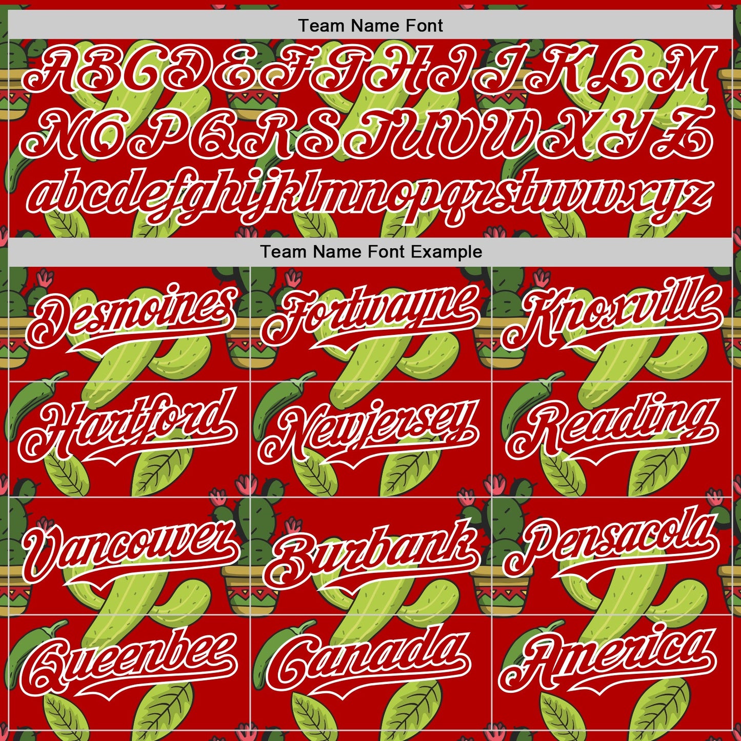 Custom Red White 3D Mexican Cactus Authentic Baseball Jersey - Sky-Custom