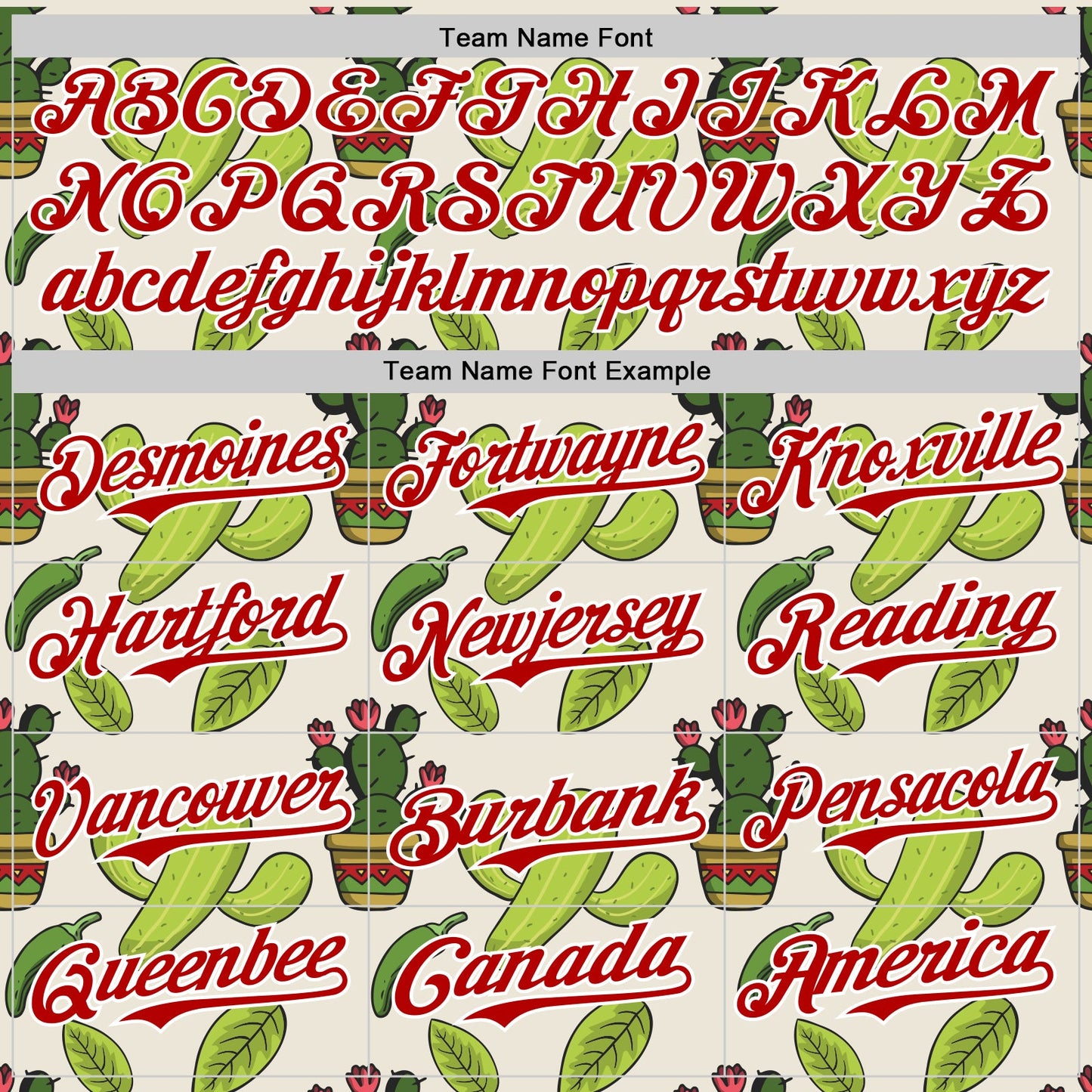 Custom Cream Red-White 3D Mexican Cactus Authentic Baseball Jersey - Sky-Custom