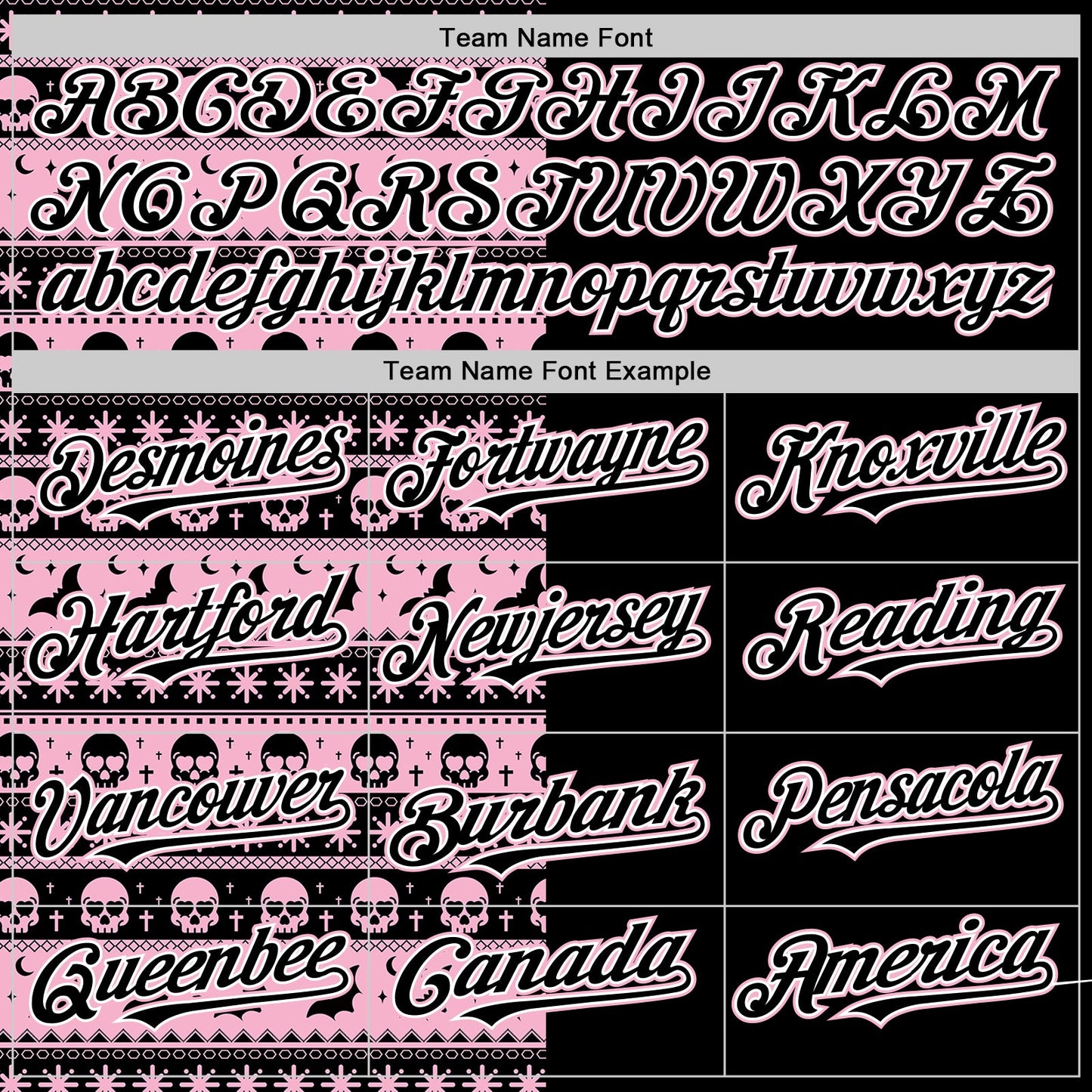 Custom Black Light Pink-White 3D Gothic Skull Authentic Baseball Jersey - Sky-Custom