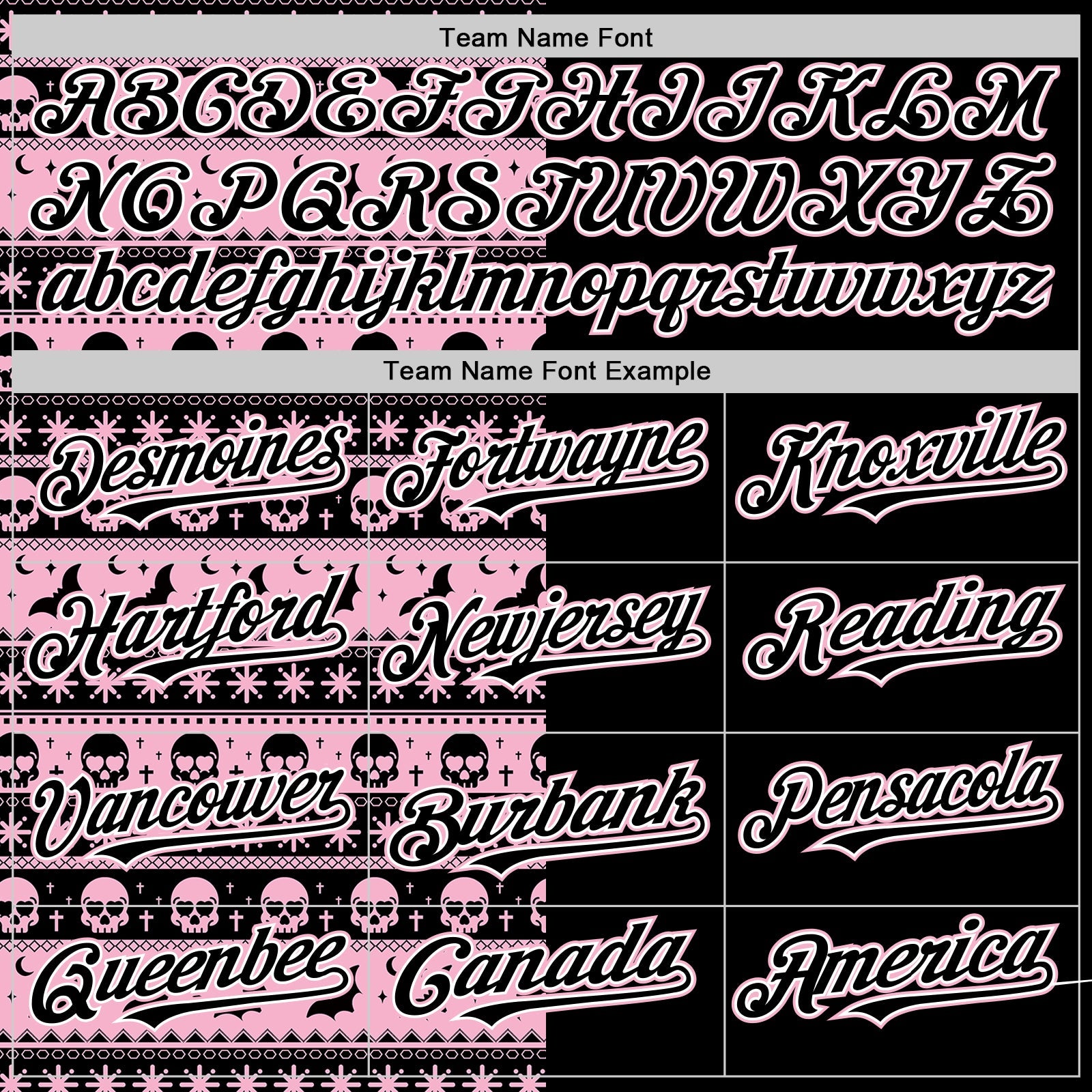 Custom Black Light Pink-White 3D Gothic Skull Authentic Baseball Jersey - Sky-Custom