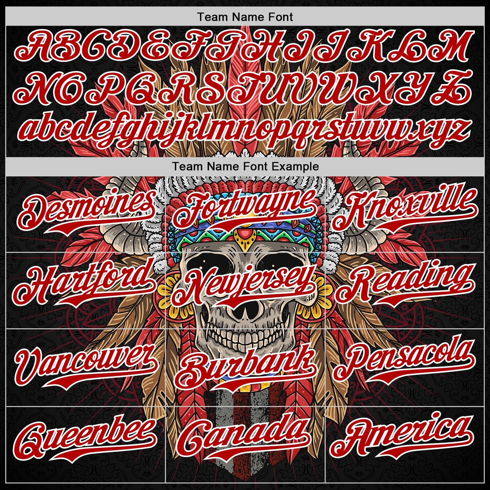 Custom Black Red-White 3D Apache Skull Authentic Baseball Jersey - Sky-Custom