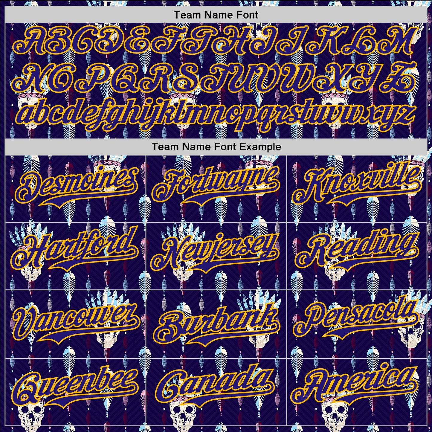 Custom Blue Dark Purple-Gold 3D Apache Skull Authentic Baseball Jersey - Sky-Custom