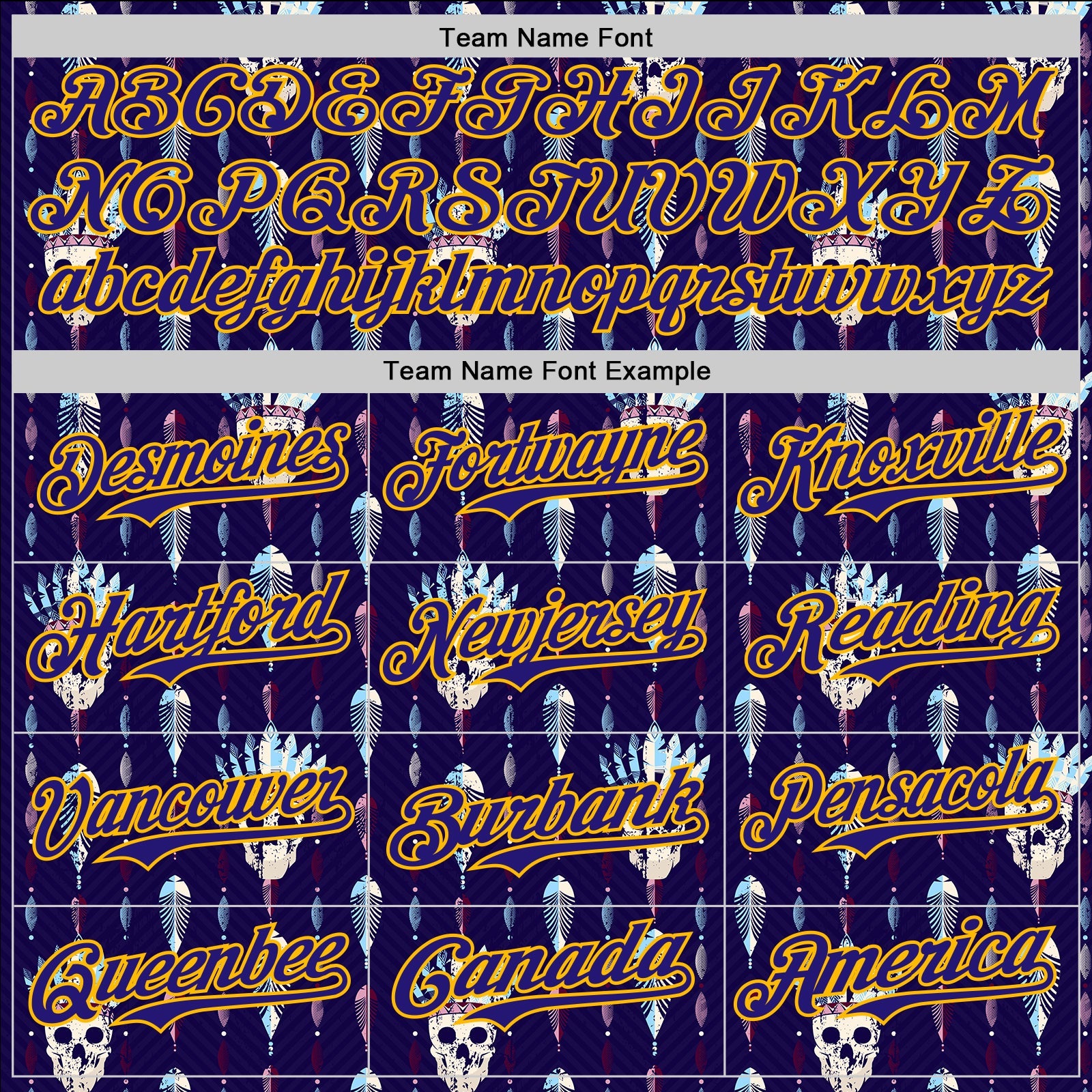 Custom Blue Dark Purple-Gold 3D Apache Skull Authentic Baseball Jersey - Sky-Custom
