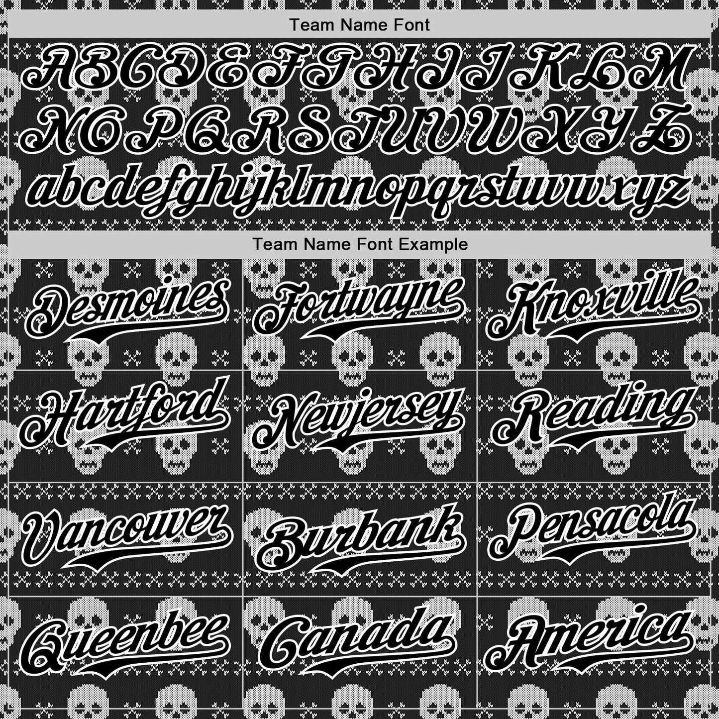 Custom Black White 3D Gothic Skull Authentic Baseball Jersey - Sky-Custom