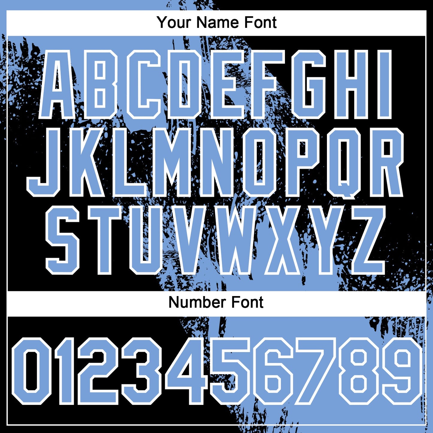 Custom Light Blue Black-White 3D Pattern Design Abstract Brush Stroke Authentic Baseball Jersey - Sky-Custom
