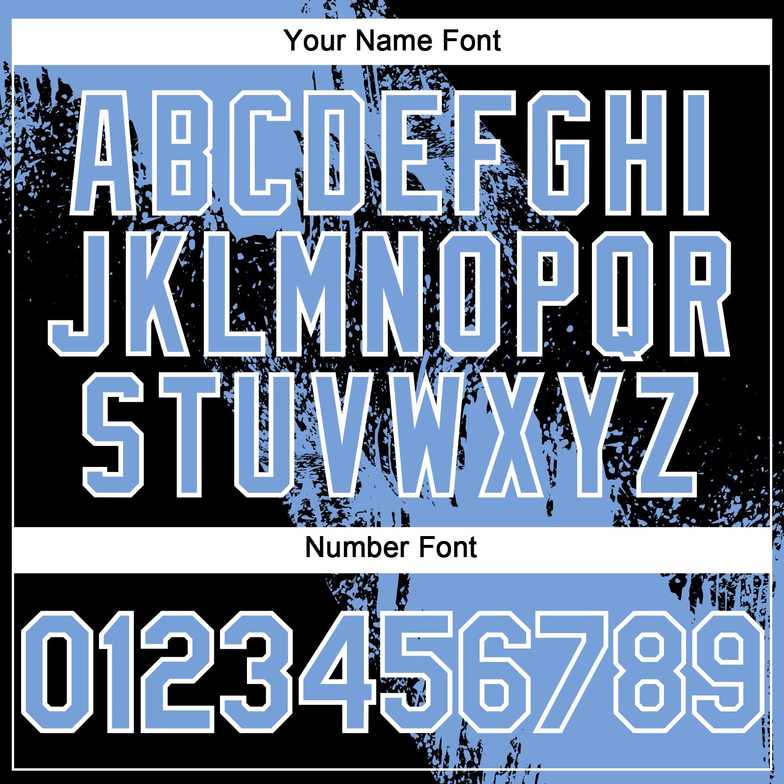 Custom Light Blue Black-White 3D Pattern Design Abstract Brush Stroke Authentic Baseball Jersey - Sky-Custom