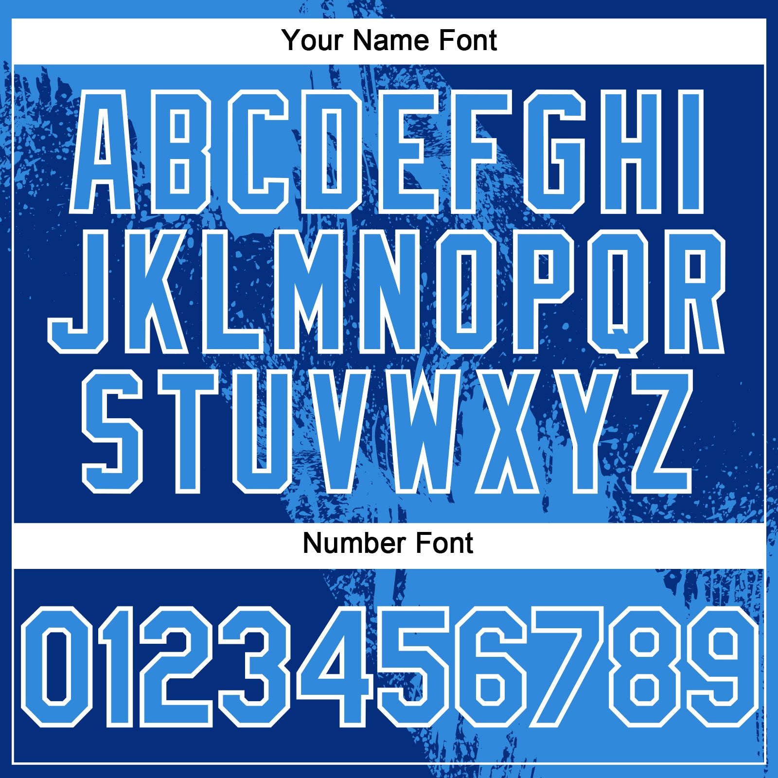 Custom Electric Blue Royal-White 3D Pattern Design Abstract Brush Stroke Authentic Baseball Jersey - Sky-Custom