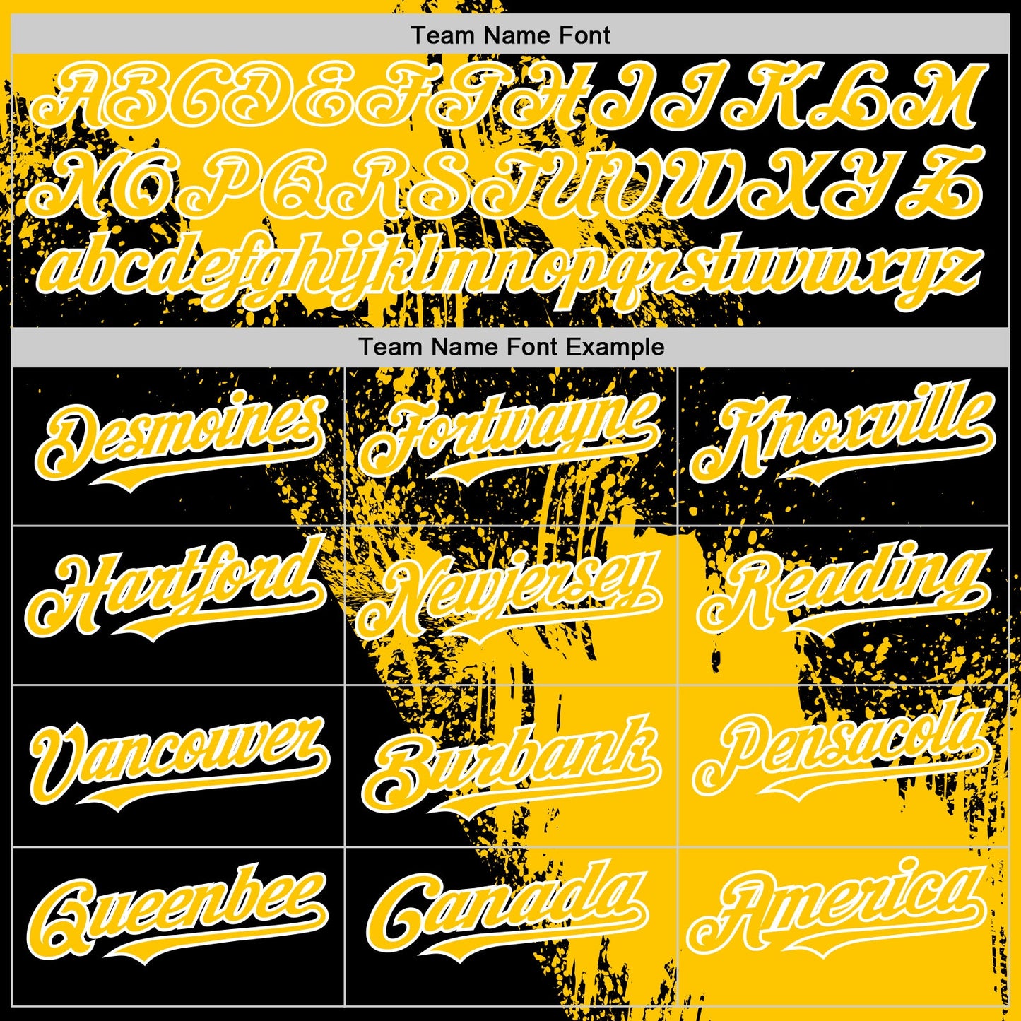 Custom Yellow Black-White 3D Pattern Design Abstract Brush Stroke Authentic Baseball Jersey - Sky-Custom