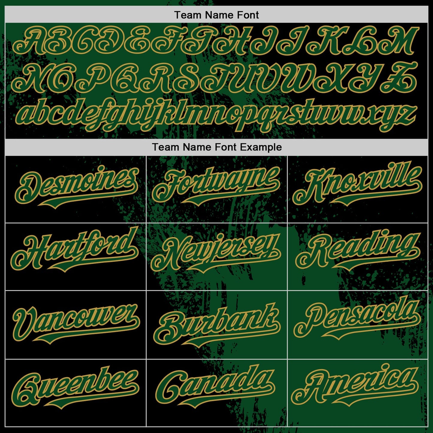 Custom Green Black-Old Gold 3D Pattern Design Abstract Brush Stroke Authentic Baseball Jersey - Sky-Custom
