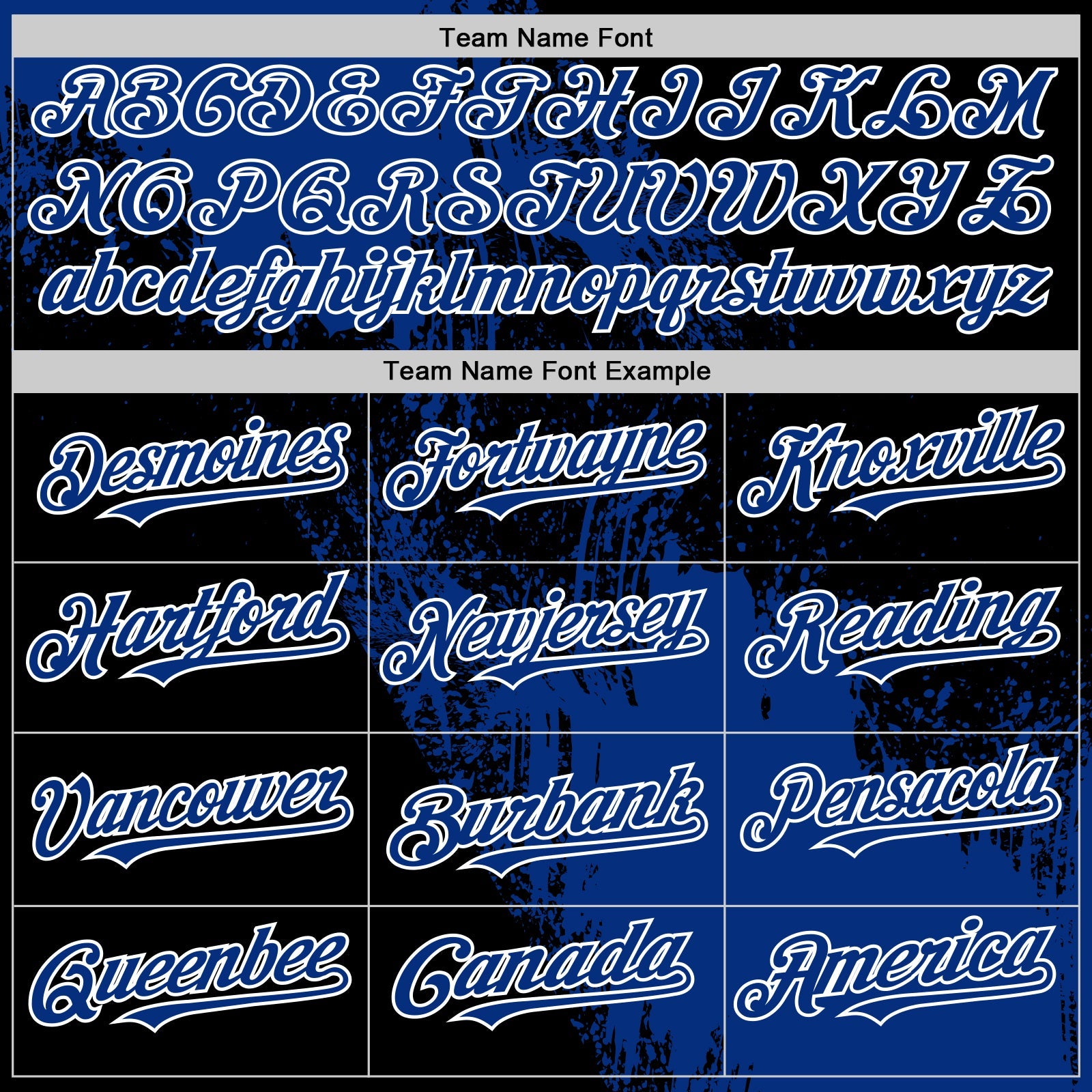 Custom Royal Black-White 3D Pattern Design Abstract Brush Stroke Authentic Baseball Jersey - Sky-Custom