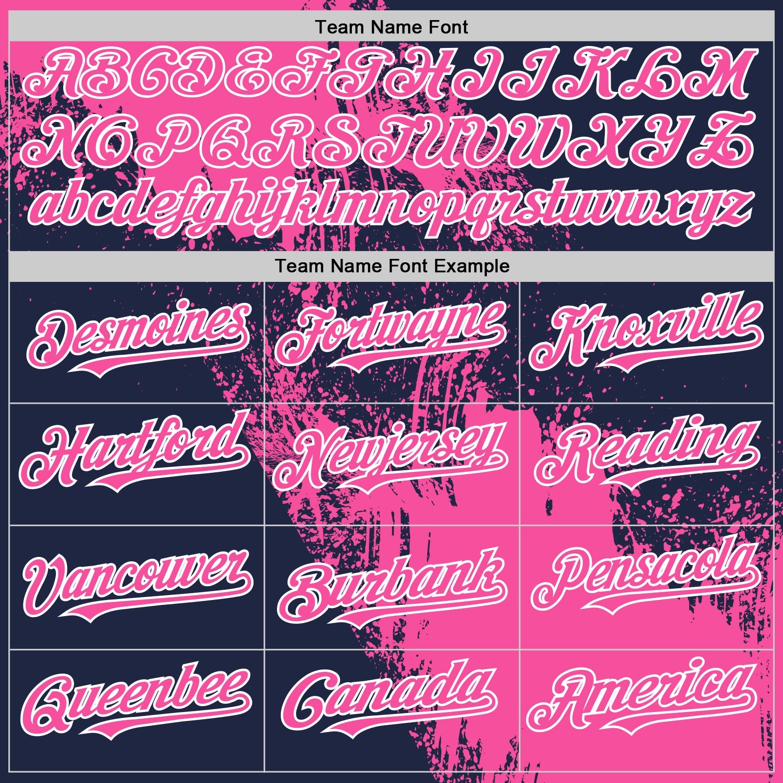 Custom Pink Navy-White 3D Pattern Design Abstract Brush Stroke Authentic Baseball Jersey - Sky-Custom