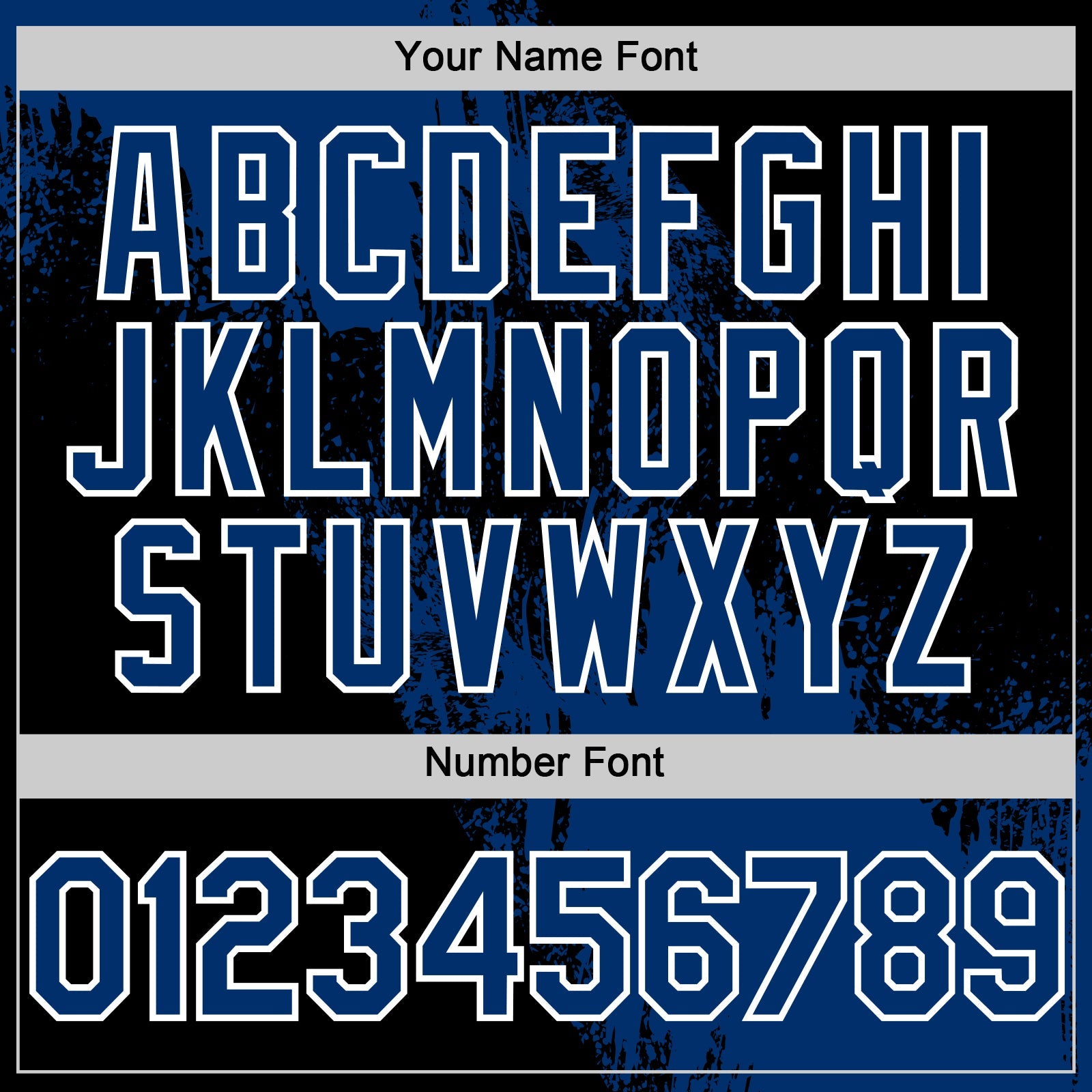 Custom US Navy Blue Black-White 3D Pattern Design Abstract Brush Stroke Authentic Baseball Jersey - Sky-Custom