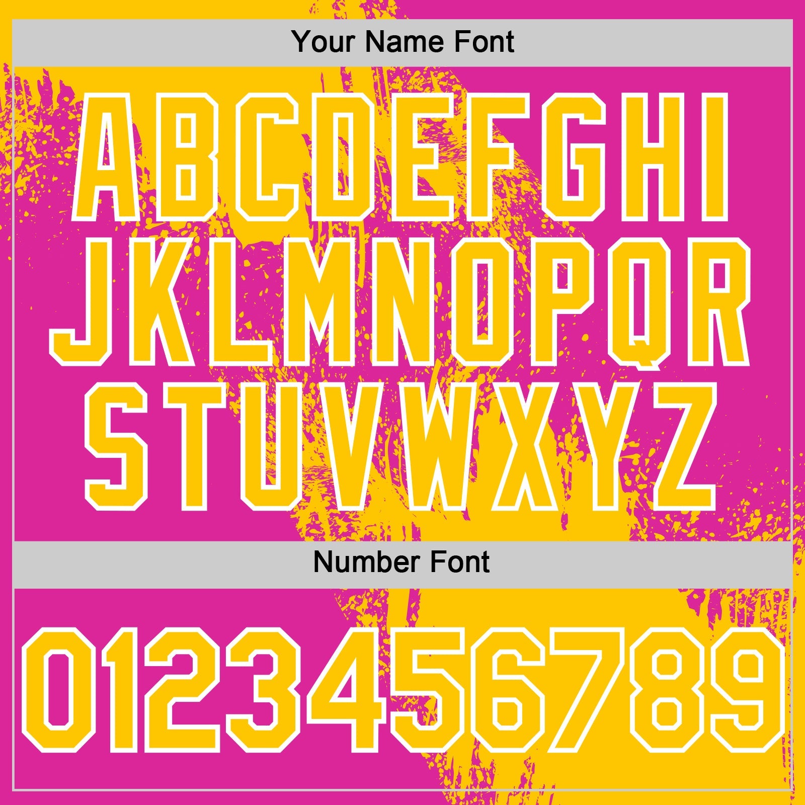 Custom Yellow Deep Pink-White 3D Pattern Design Abstract Brush Stroke Authentic Baseball Jersey - Sky-Custom