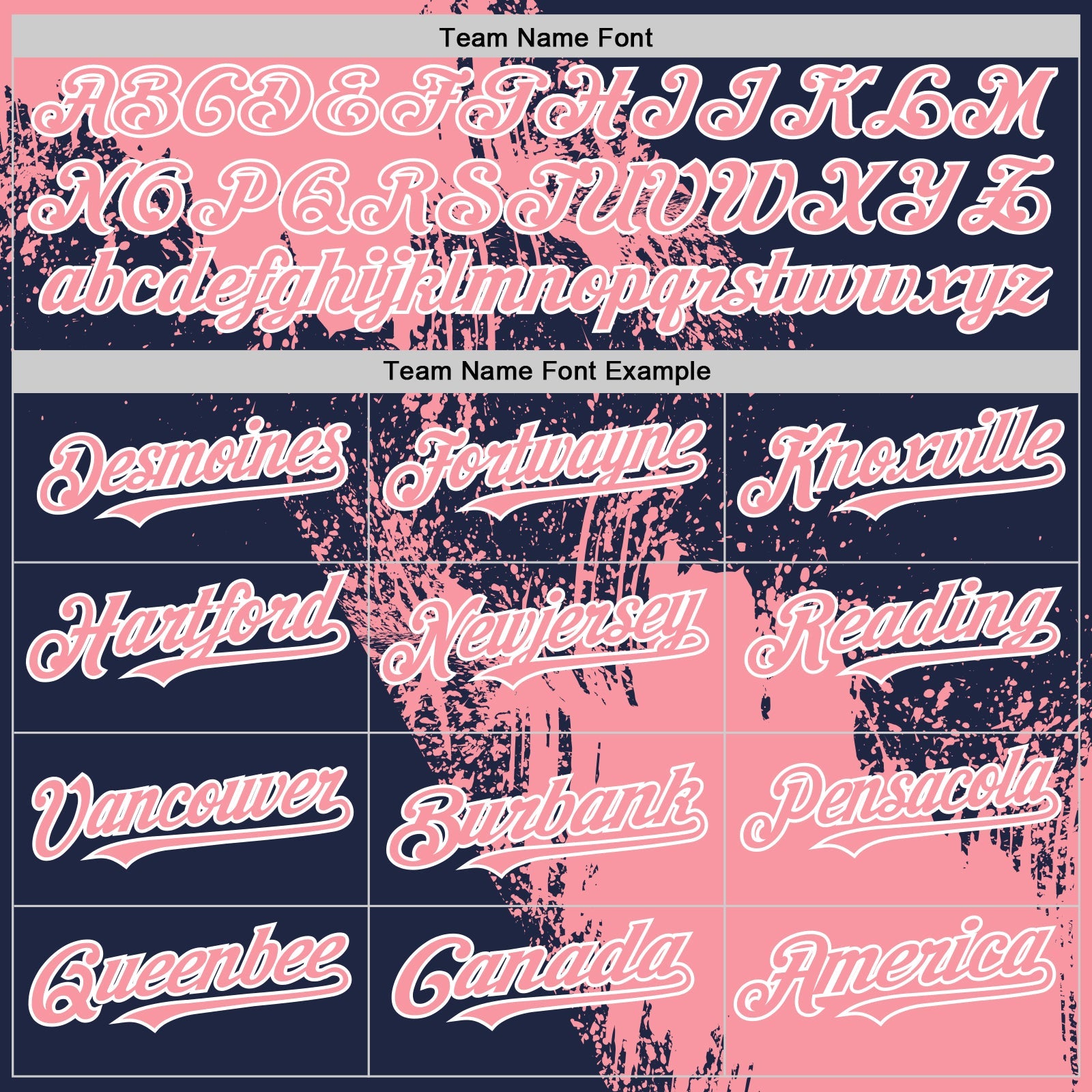 Custom Medium Pink Navy-White 3D Pattern Design Abstract Brush Stroke Authentic Baseball Jersey - Sky-Custom