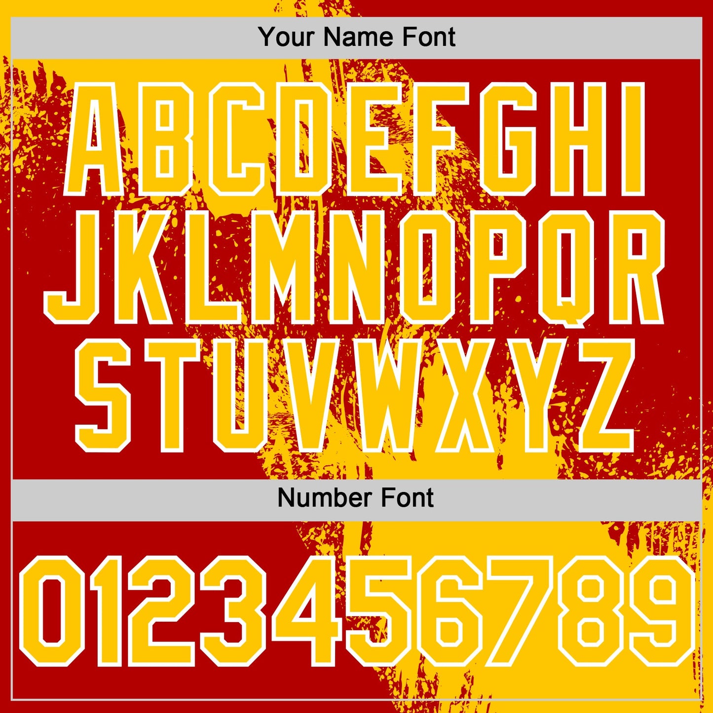 Custom Yellow Red-White 3D Pattern Design Abstract Brush Stroke Authentic Baseball Jersey - Sky-Custom