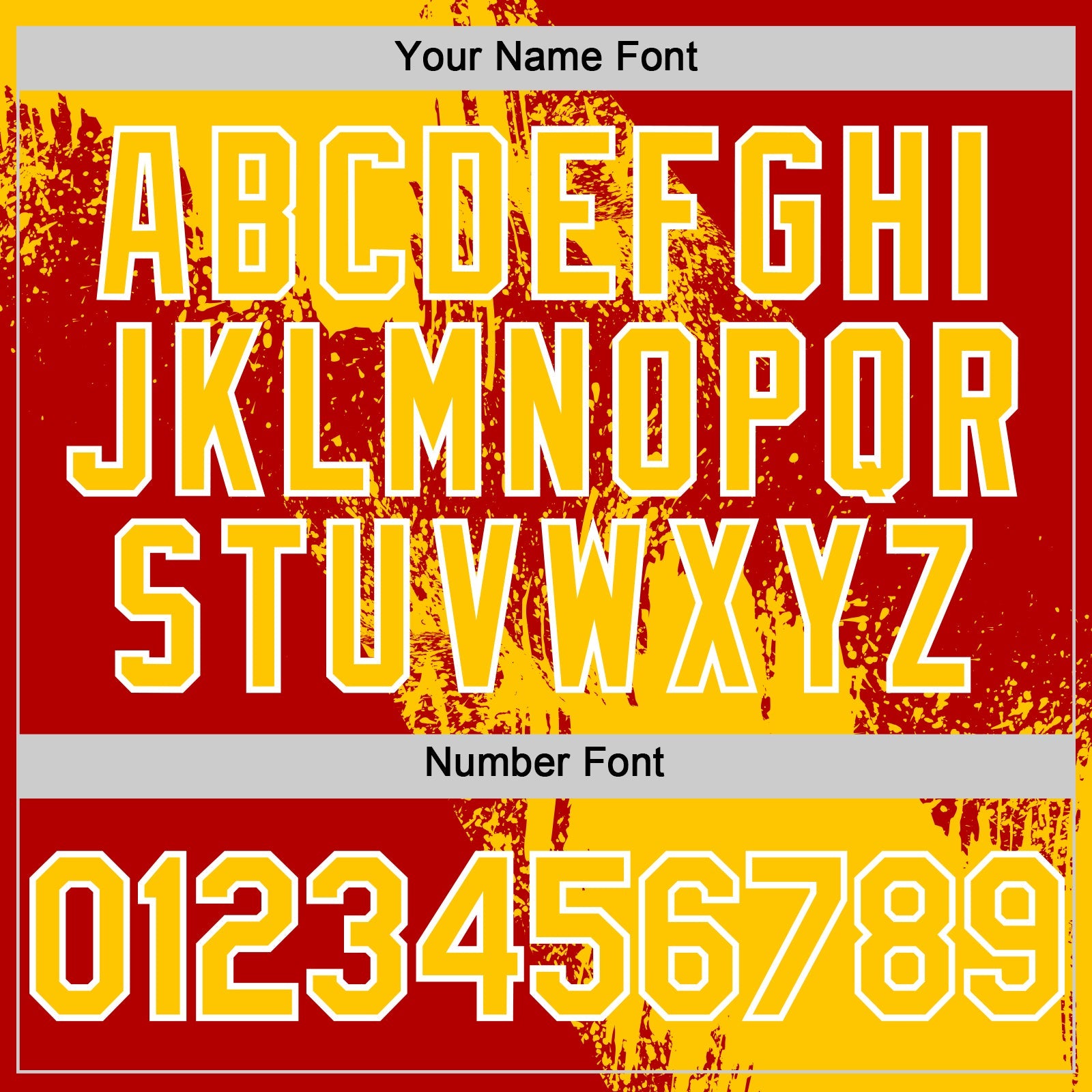 Custom Yellow Red-White 3D Pattern Design Abstract Brush Stroke Authentic Baseball Jersey - Sky-Custom