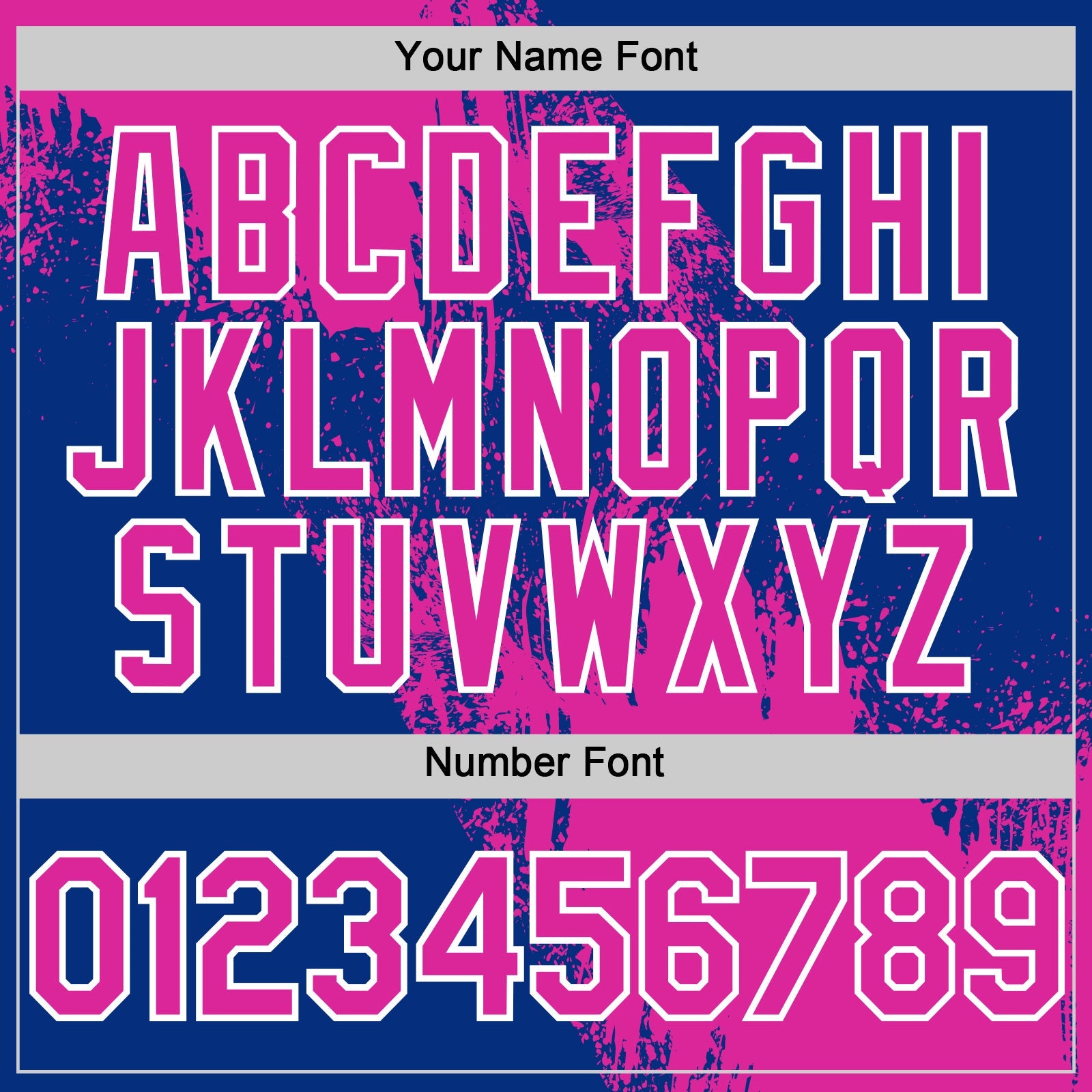 Custom Deep Pink Royal-White 3D Pattern Design Abstract Brush Stroke Authentic Baseball Jersey - Sky-Custom