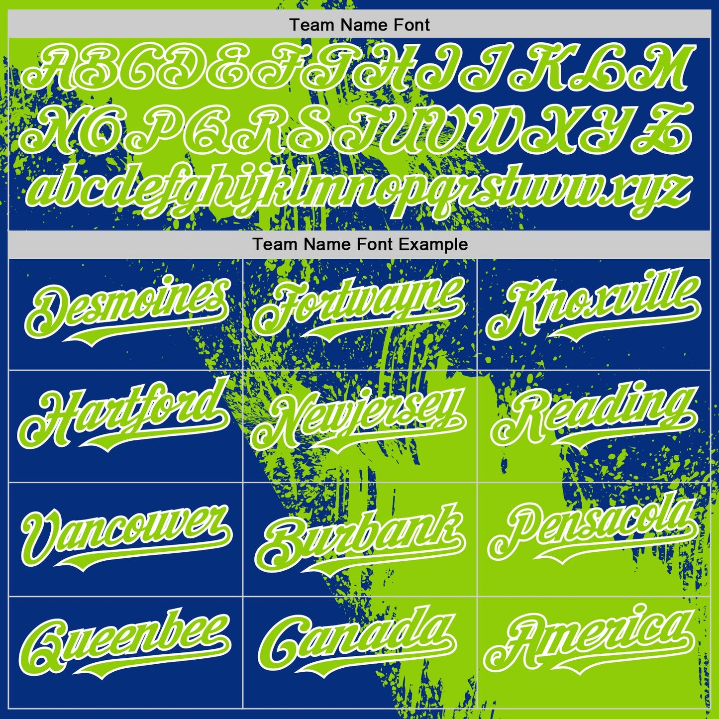 Custom Neon Green Royal-White 3D Pattern Design Abstract Brush Stroke Authentic Baseball Jersey - Sky-Custom